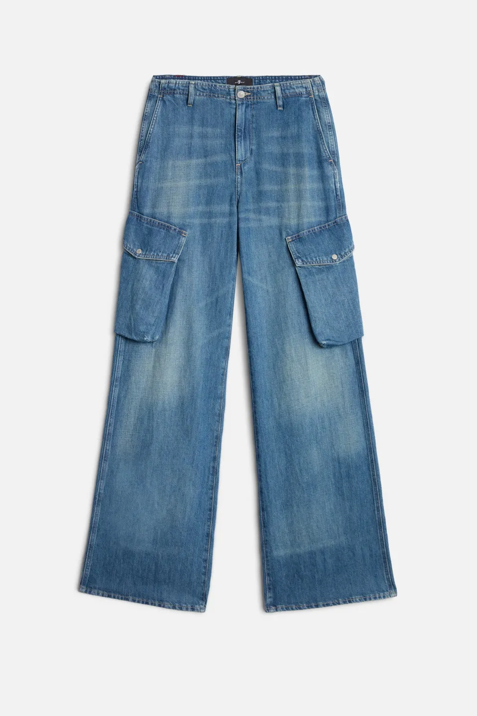7-for-all-mankind-cargo-lotta-jeans-wide-leg-indigo-linen-ocean-mist image 1