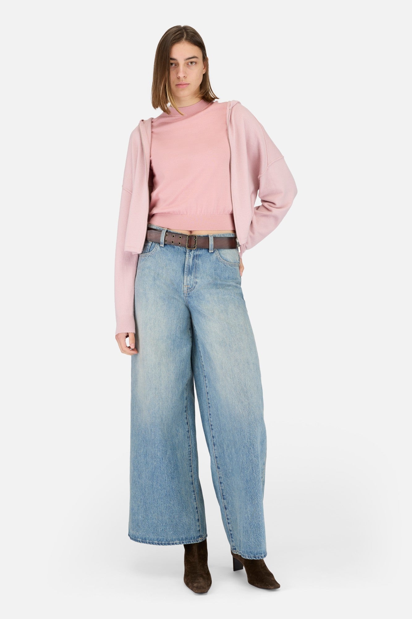 7-for-all-mankind-wool-kurzarm-pullover-pink image 2
