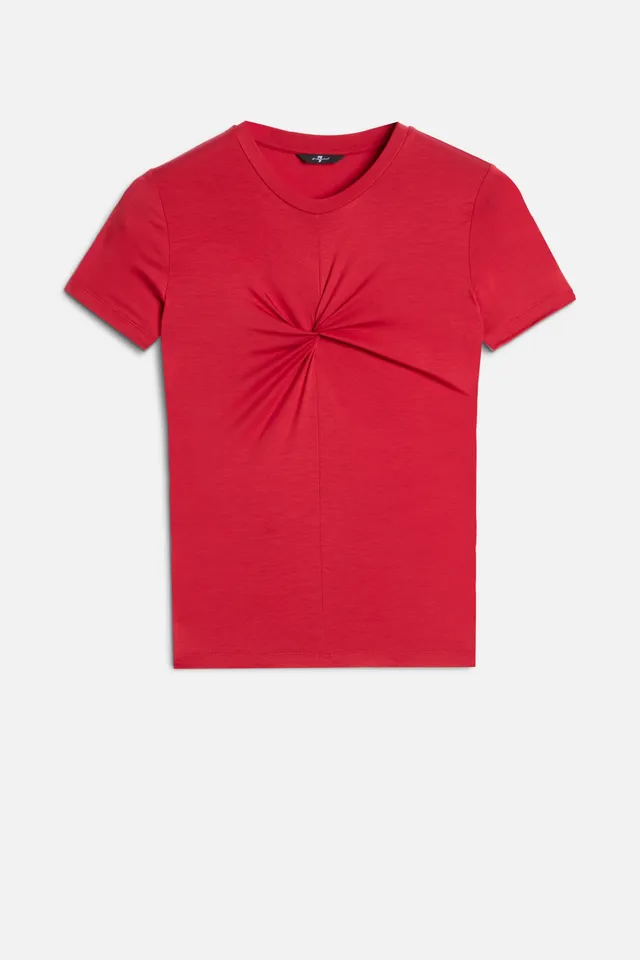 7-for-all-mankind-twisted-tee-lyocell-shirt-firey-red image 1