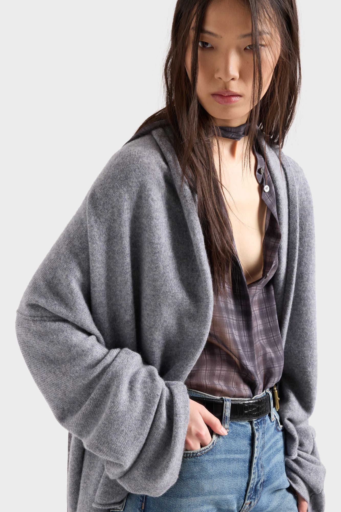 7-for-all-mankind-shawl-cardigan-kaschmir-cardigan-wolf-damen image 6