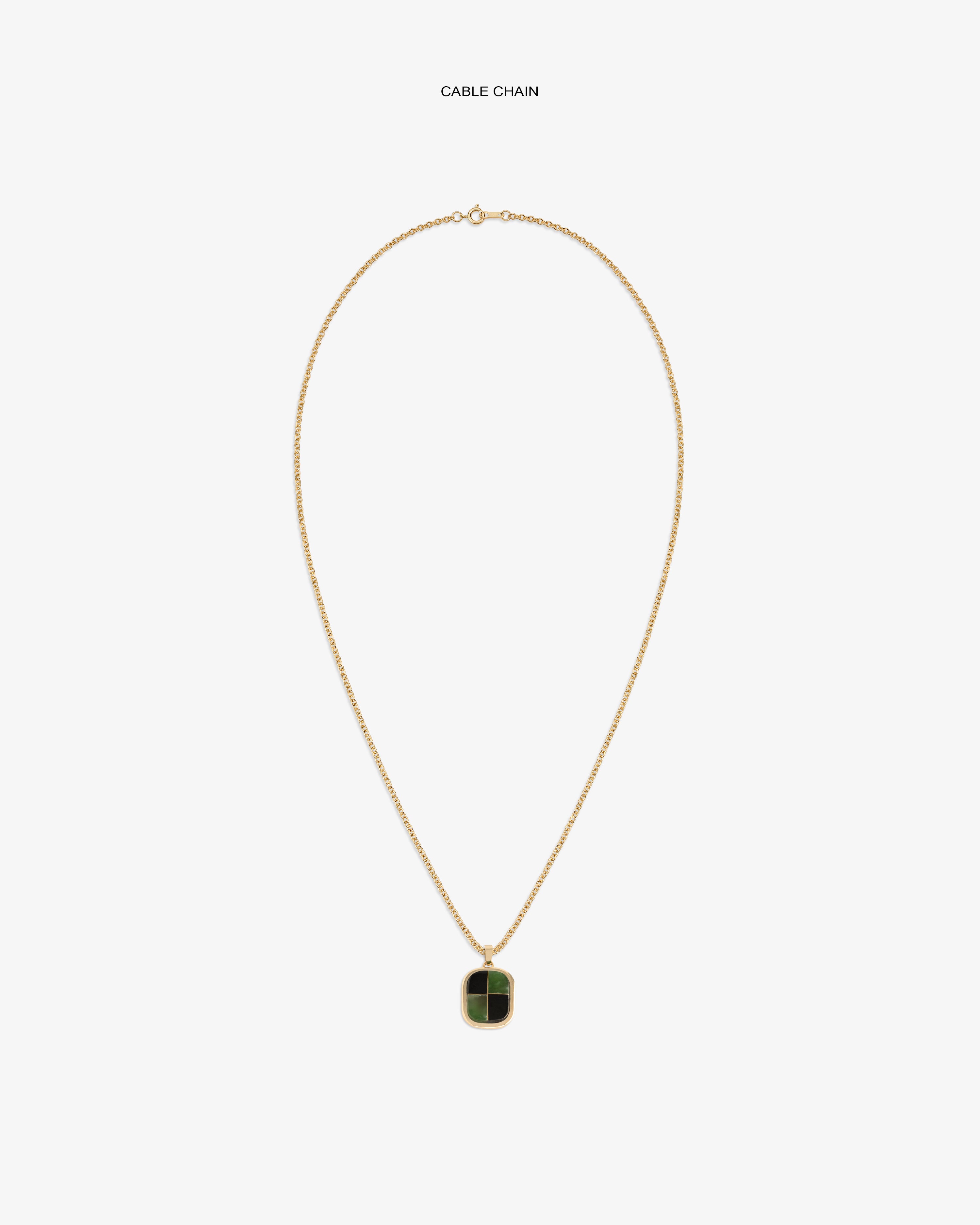 aim-leon-dore-14kt-gold-mosaic-pendant-gr-n-schwarz image 8
