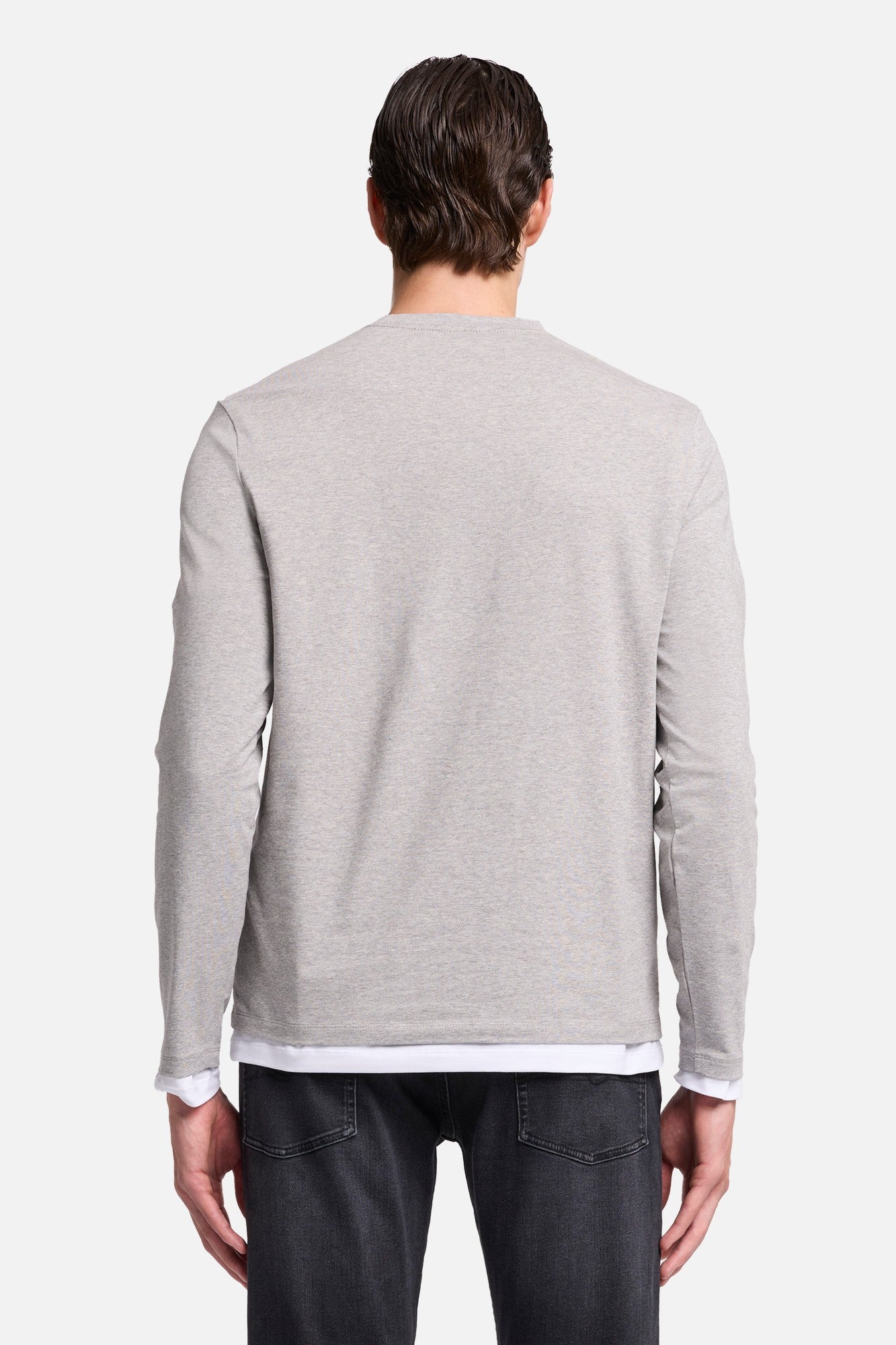 7-for-all-mankind-luxe-performance-longsleeve-herren-grey-melange-grau image 5