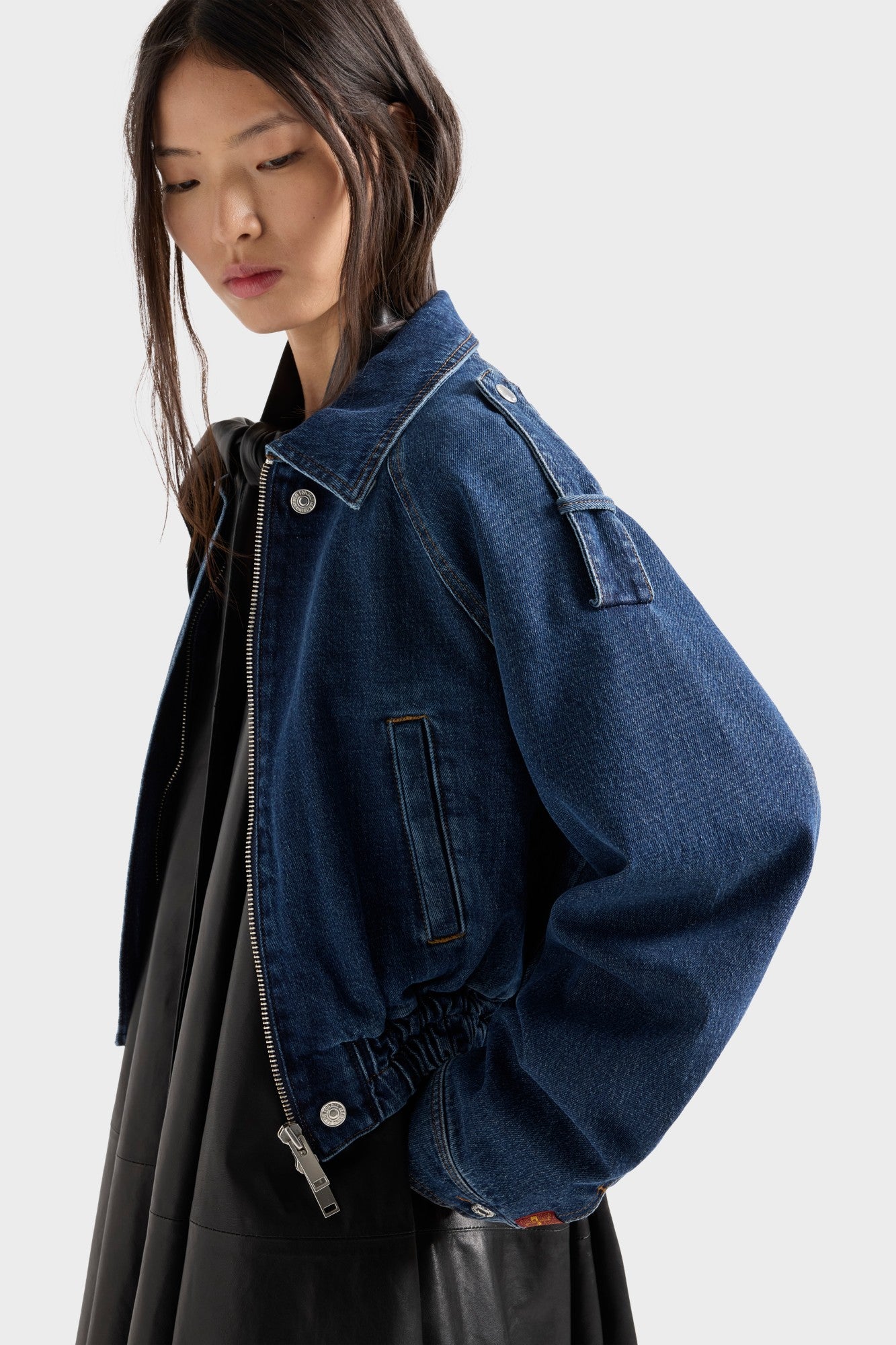 7-for-all-mankind-aviator-jacket-denim-radar-damen-denim-bomberjacke image 6