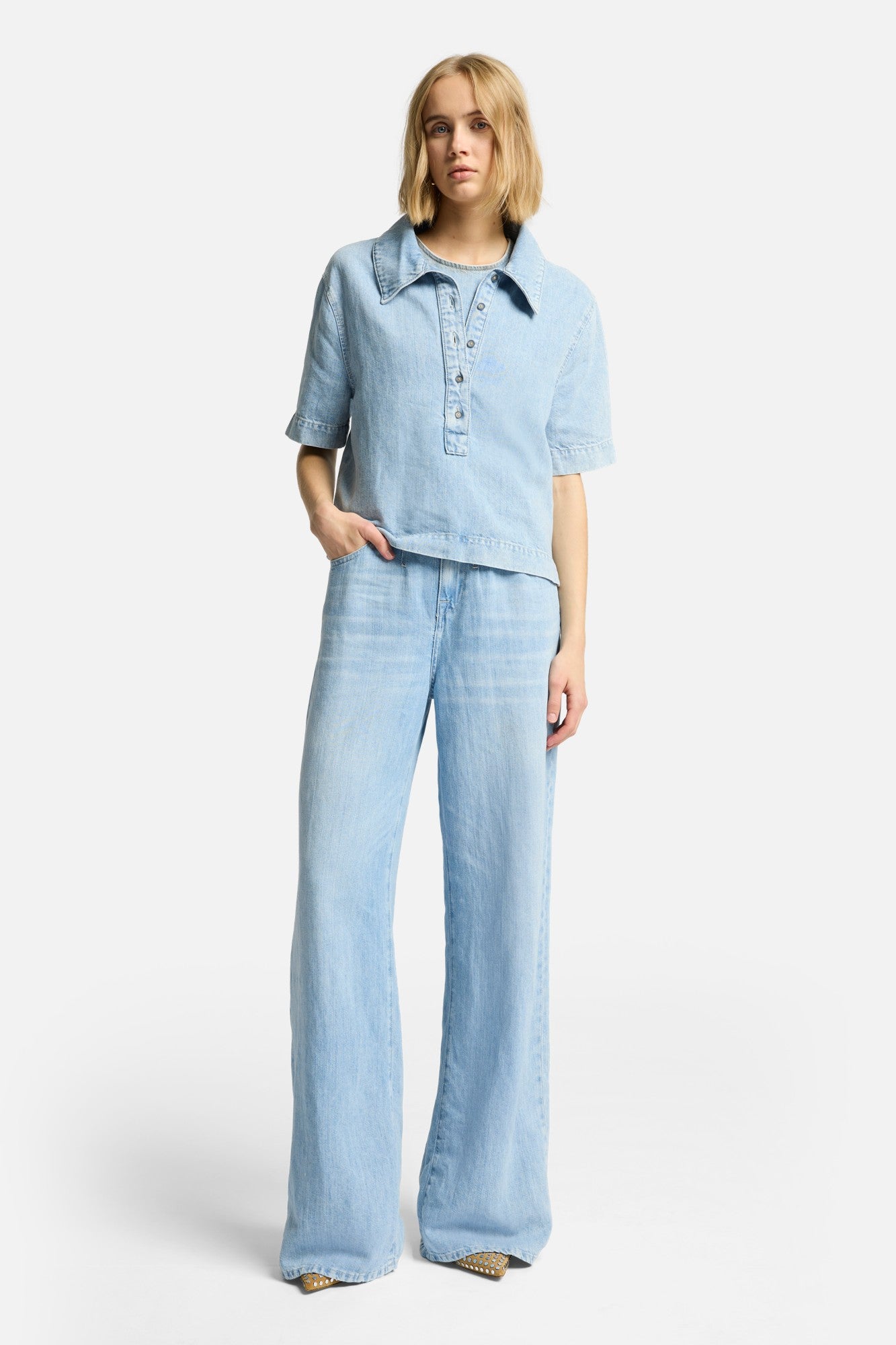 7-for-all-mankind-indigo-linen-belted-wide-leg-hose-kansas-damen image 2