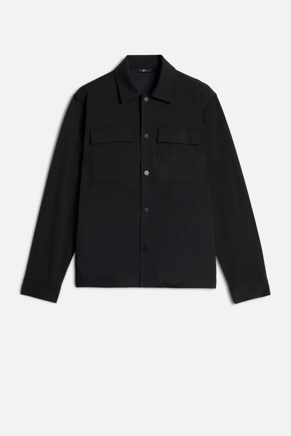 7-for-all-mankind-overshirt-luxe-performance-knit-black-herren-overshirt image 1