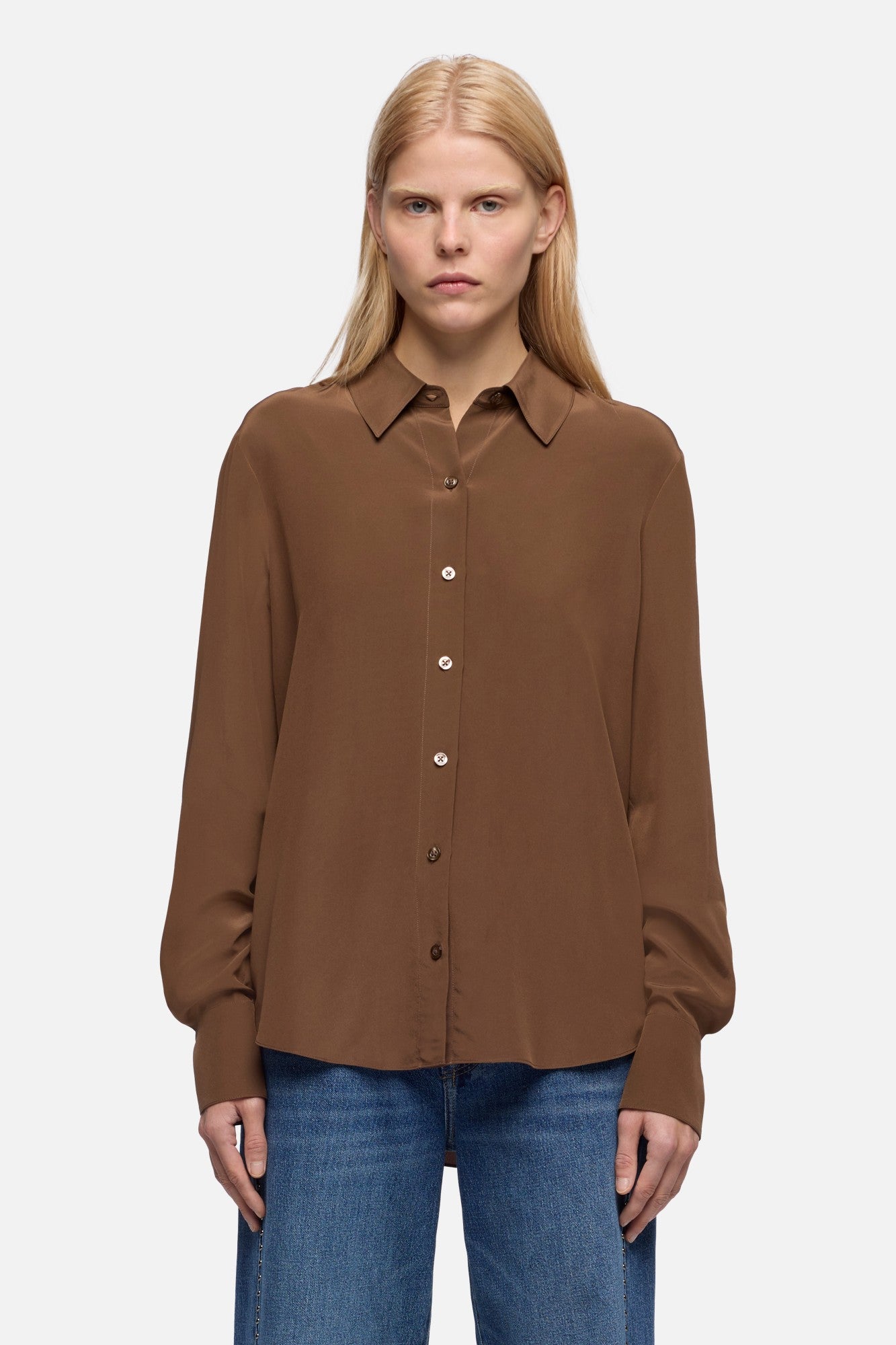 7-for-all-mankind-long-sleeve-silk-blouse-cocoa-seidenbluse image 3