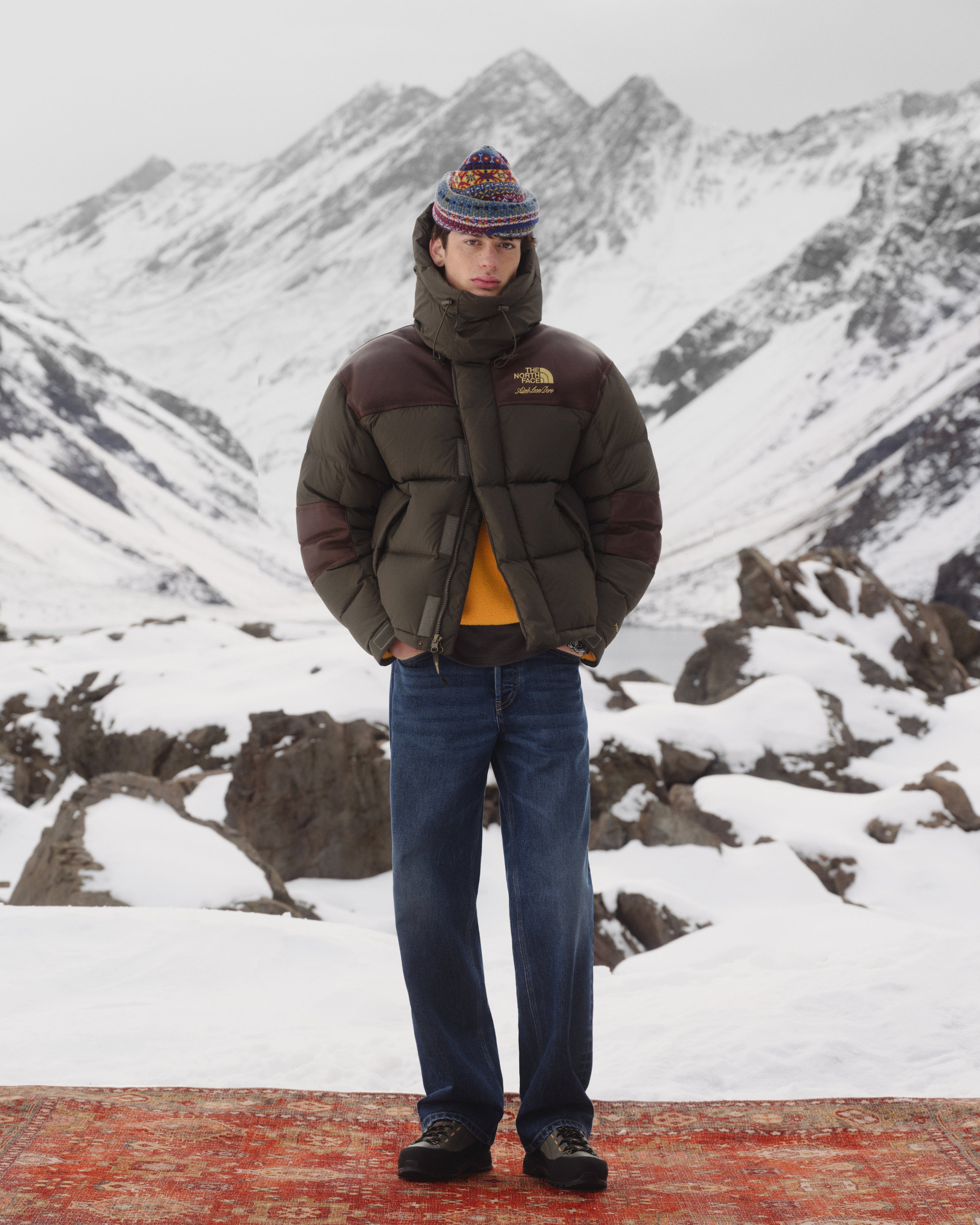 ald-x-the-north-face-baltoro-jacket-olive-puffer image 3