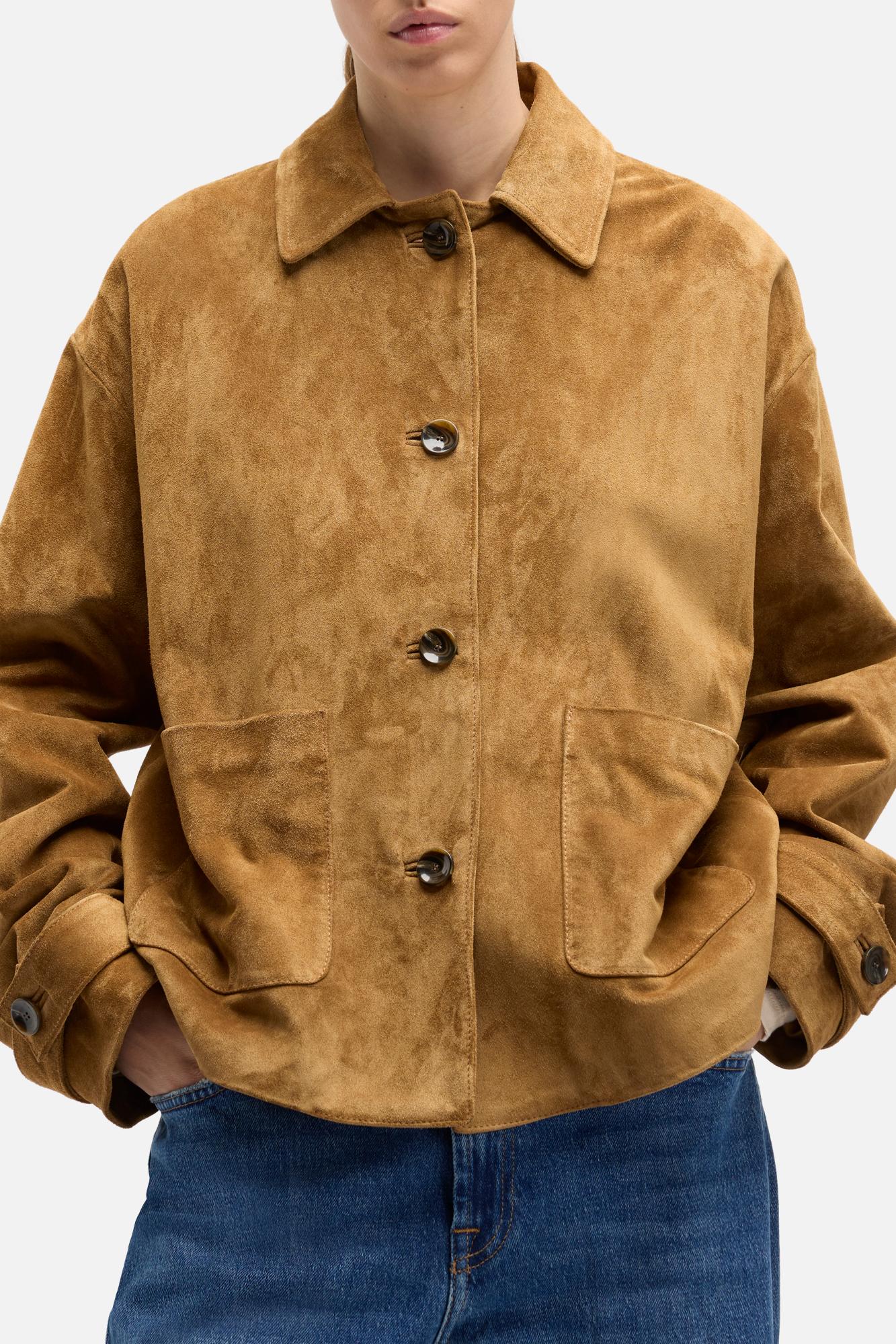 7-for-all-mankind-suede-cropped-chore-jacket-tobacco-damen-lederjacke image 4
