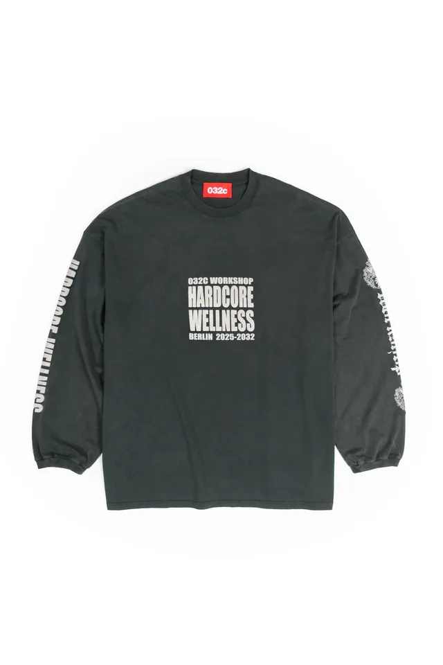 032c-oversized-longsleeve-hardcore-wellness-black-faded image 1