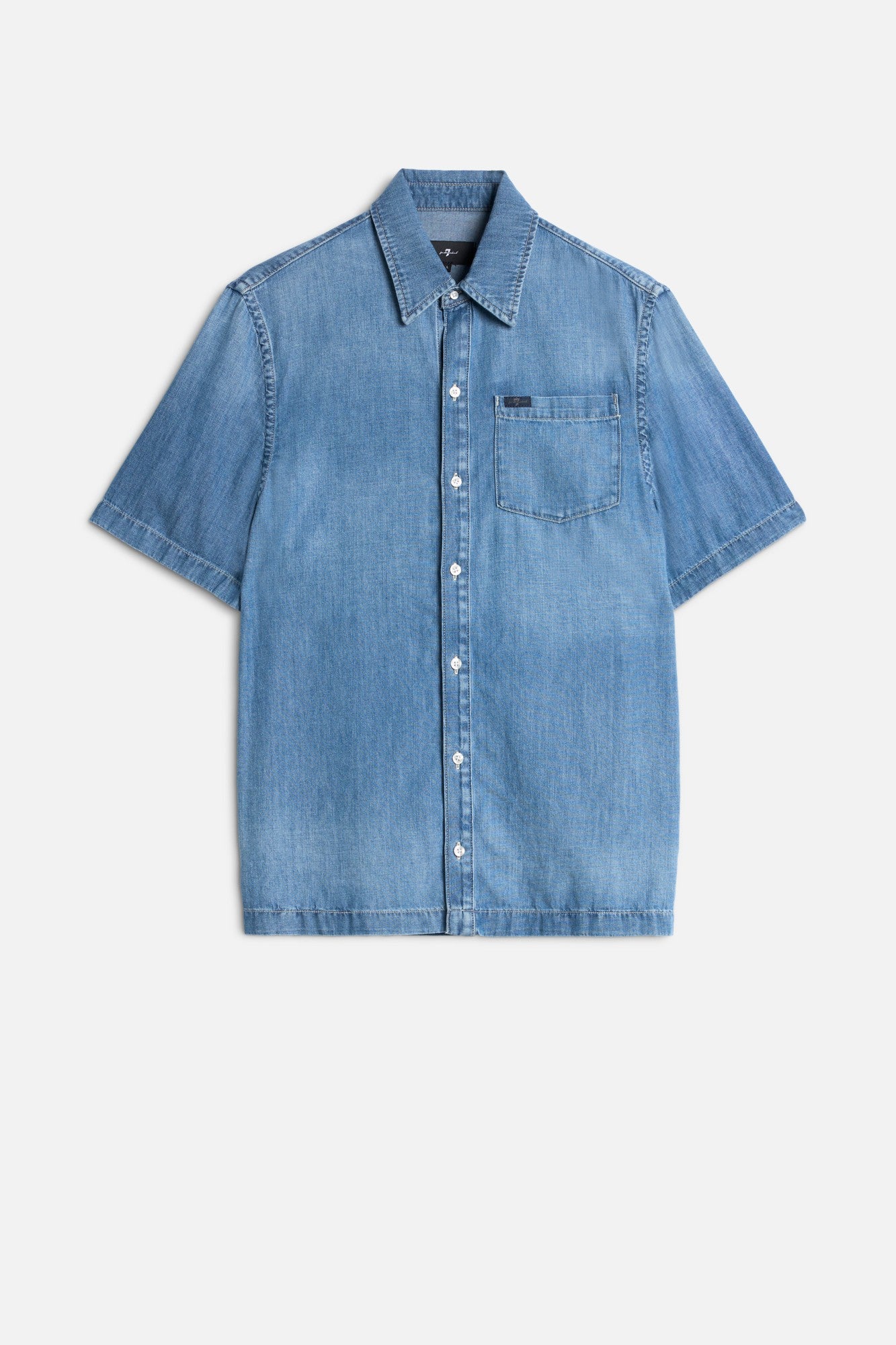 7-for-all-mankind-kurzarm-hemd-denim-gold-river-herren image 1