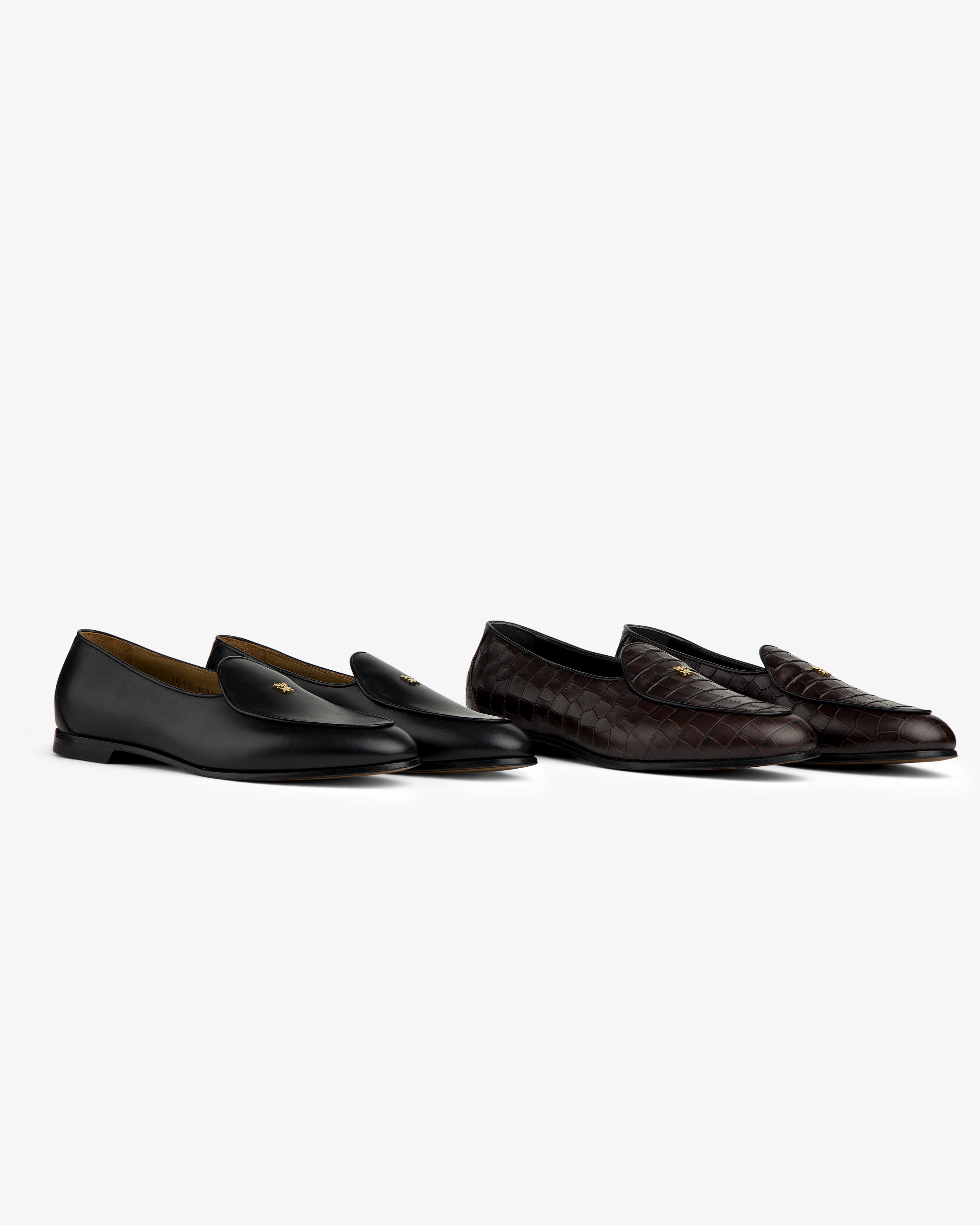 aim-leon-dore-crest-sal-ni-loafer-schwarz-glattleder image 3