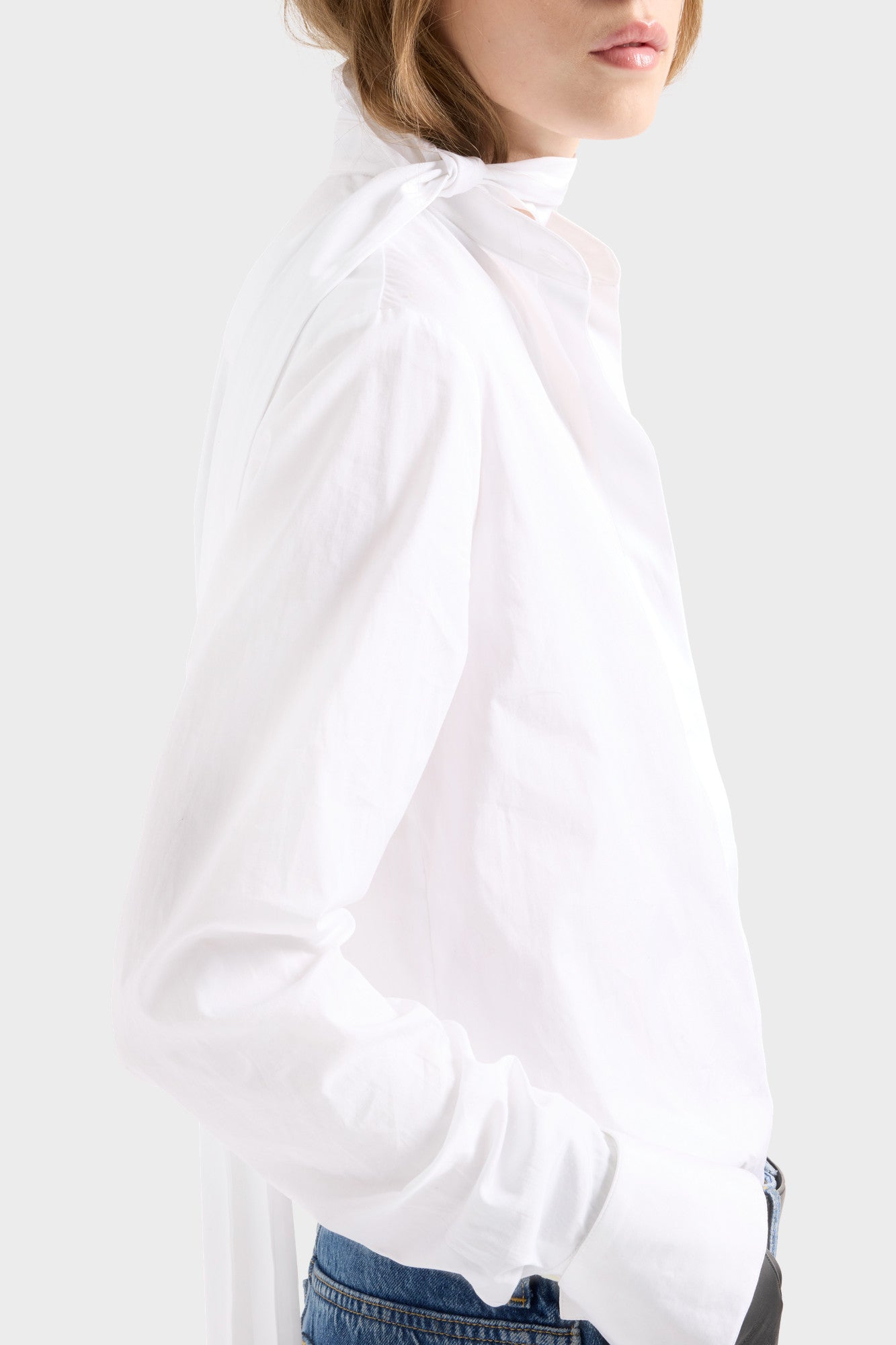 7-for-all-mankind-long-sleeve-bow-shirt-bluse-poplin-off-white-damen image 6