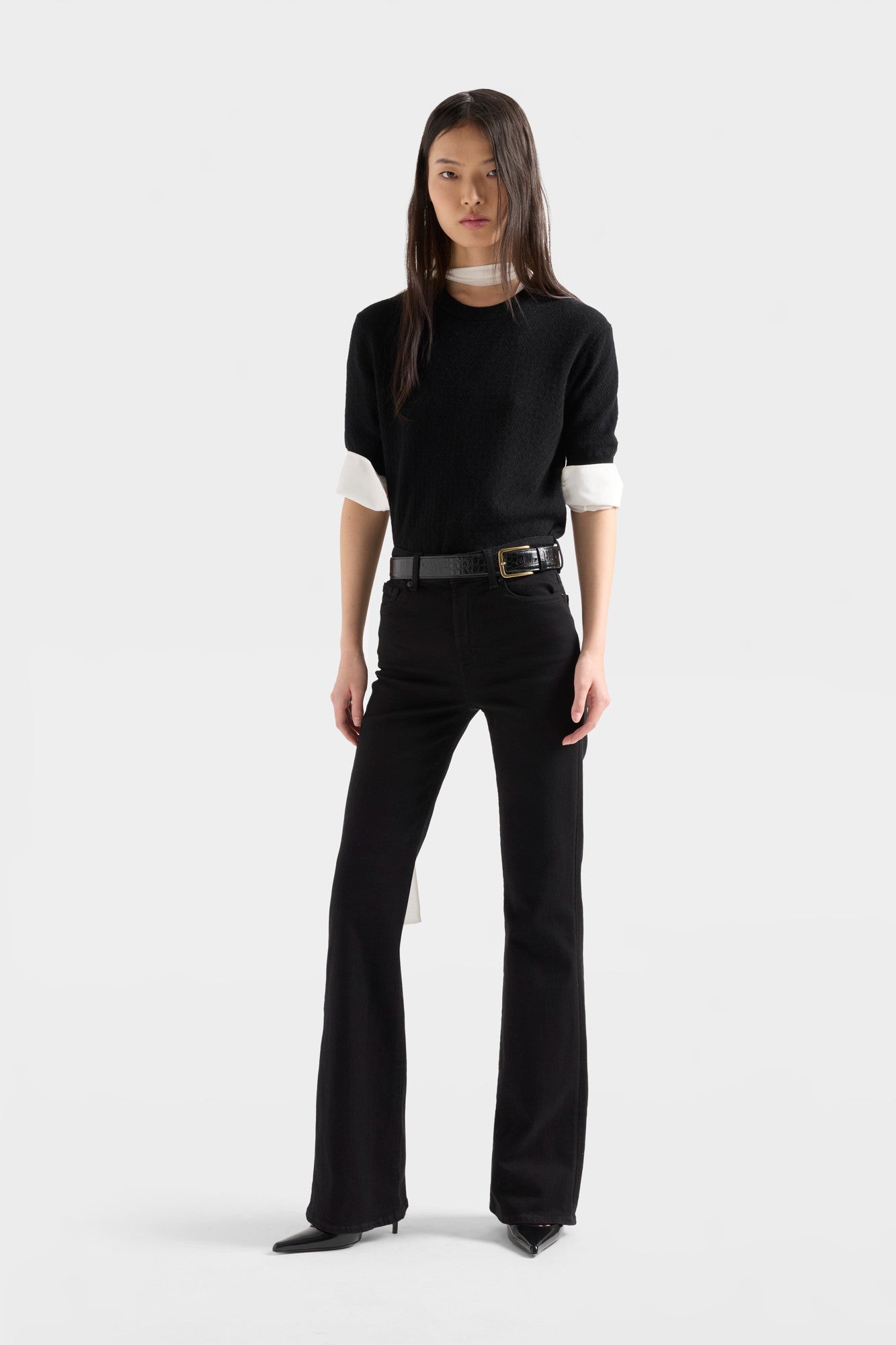 7-for-all-mankind-crewneck-pointelle-sweater-cashmere-coal image 2