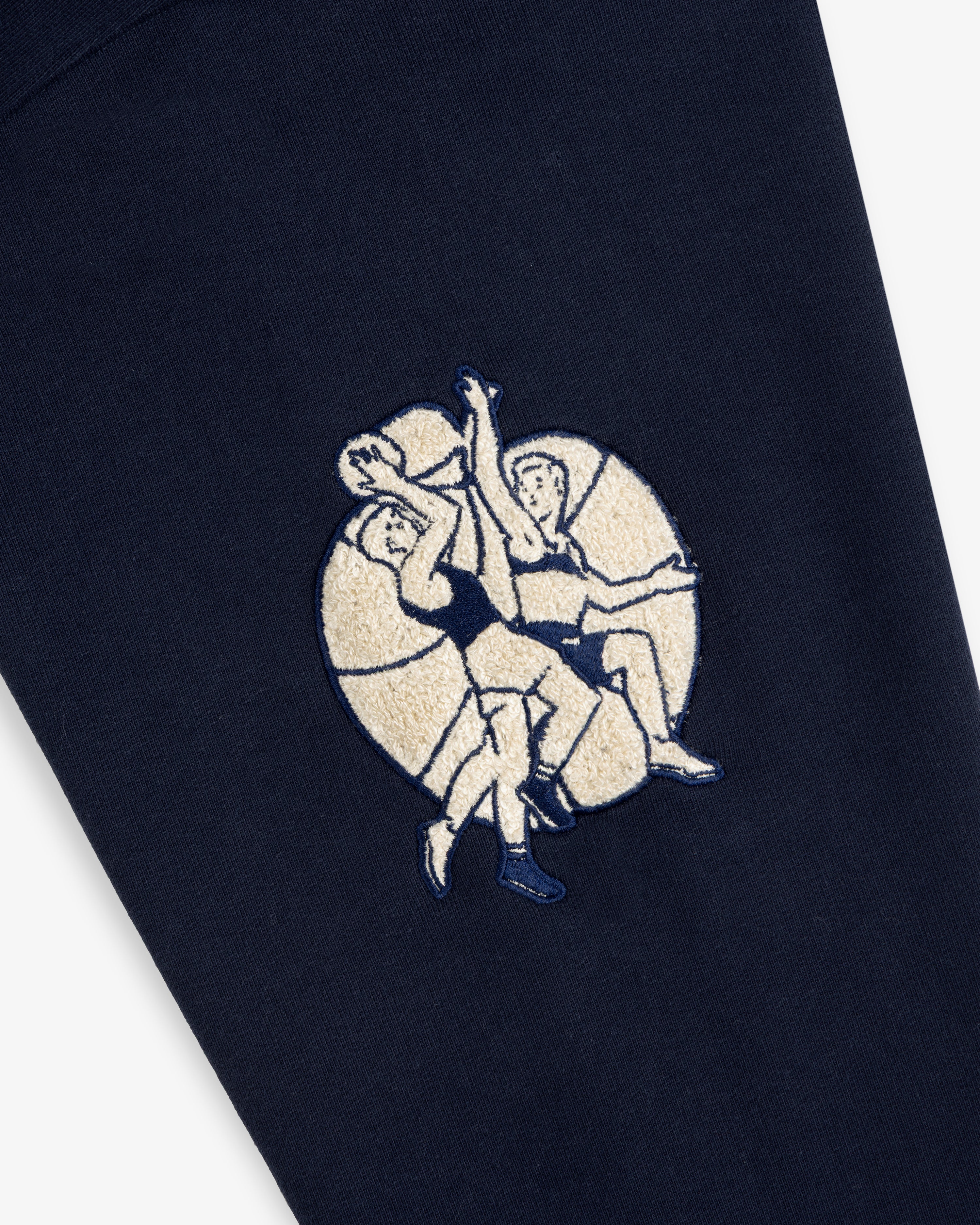 aim-leon-dore-mulberry-letterman-hoodie-kapuzenpullover-navy image 5