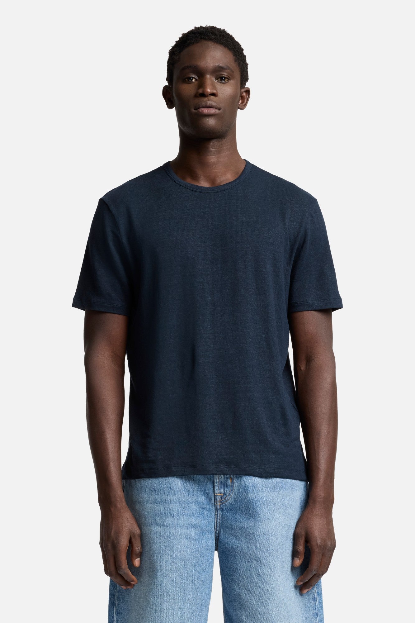 7-for-all-mankind-linen-tee-t-shirt-herren-ocean-floor image 3