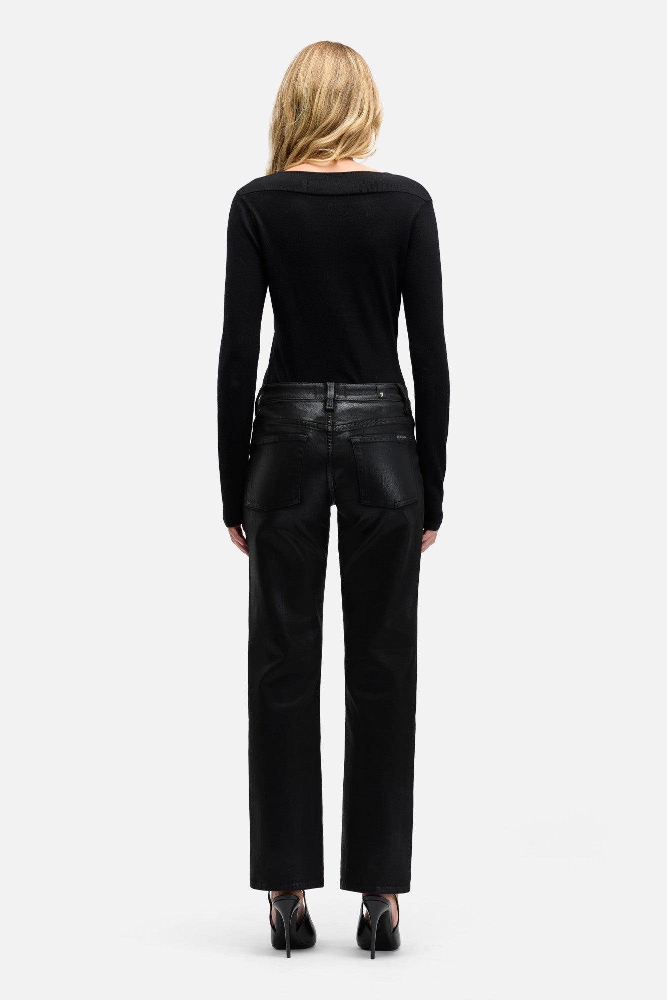 7-for-all-mankind-calie-straight-coated-jeans-damen-schwarz image 5