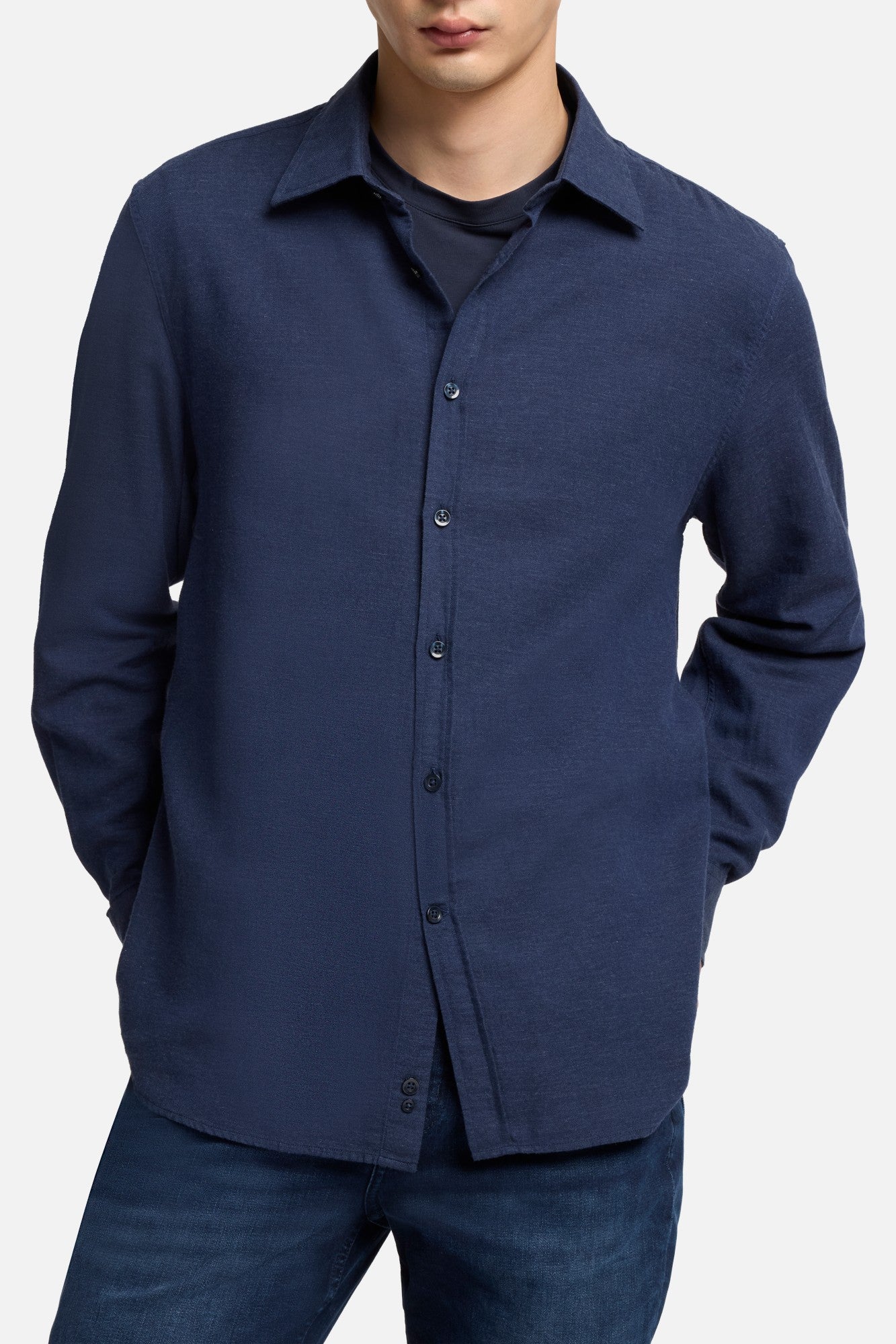 7-for-all-mankind-cotton-cashmere-hemd-button-up-in-navy image 4
