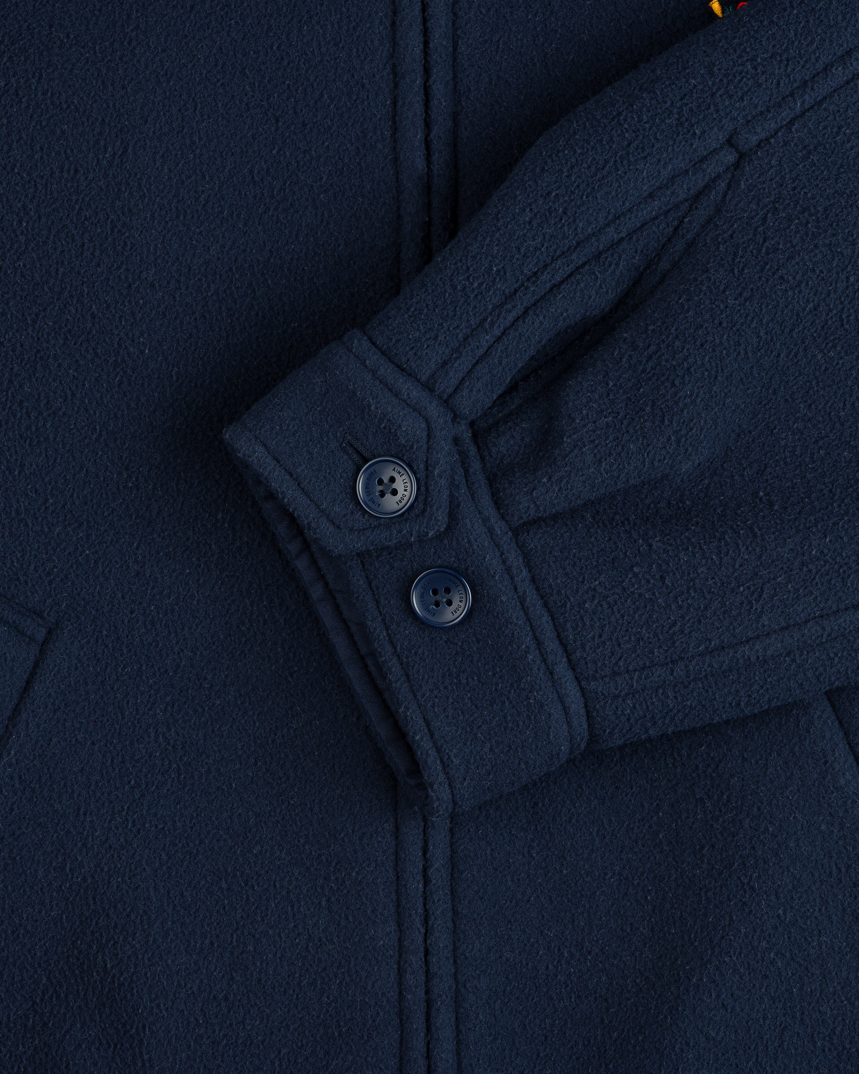 aim-leon-dore-crest-fleece-casual-jacke-navy image 5