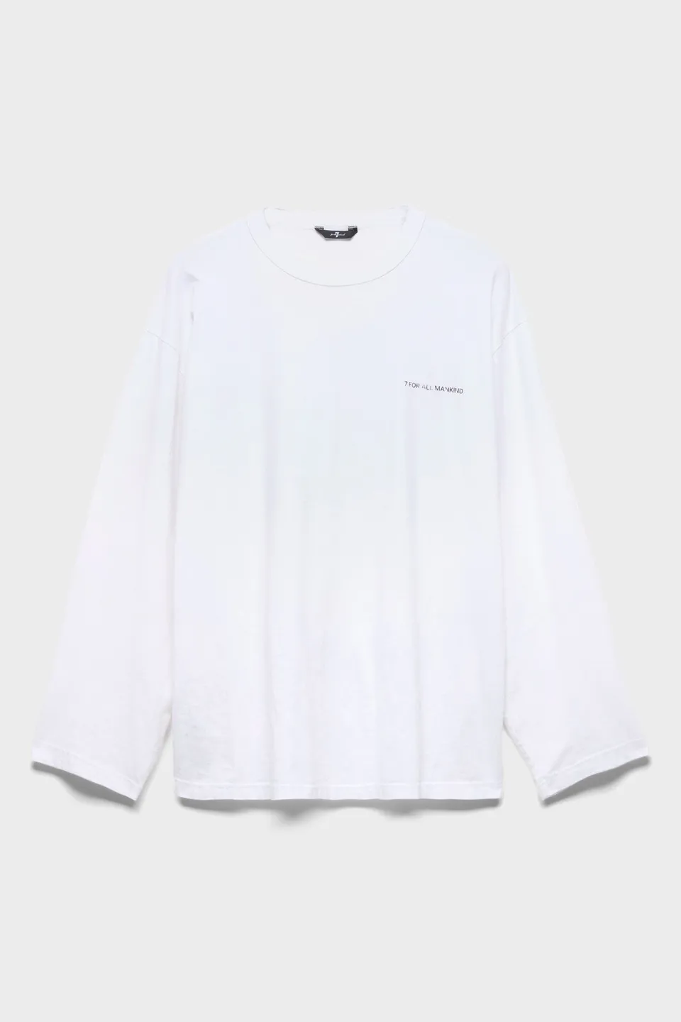 7-for-all-mankind-long-sleeve-graphic-tee-herren-free-white image 1