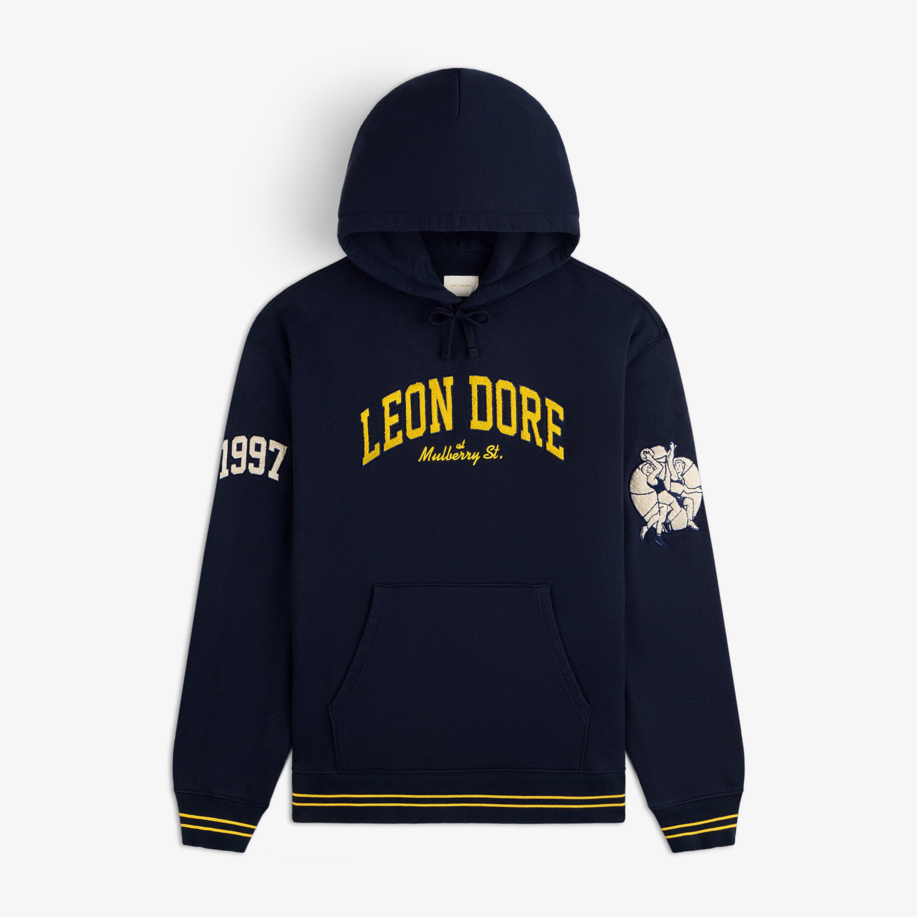 aim-leon-dore-mulberry-letterman-hoodie-kapuzenpullover-navy image 1