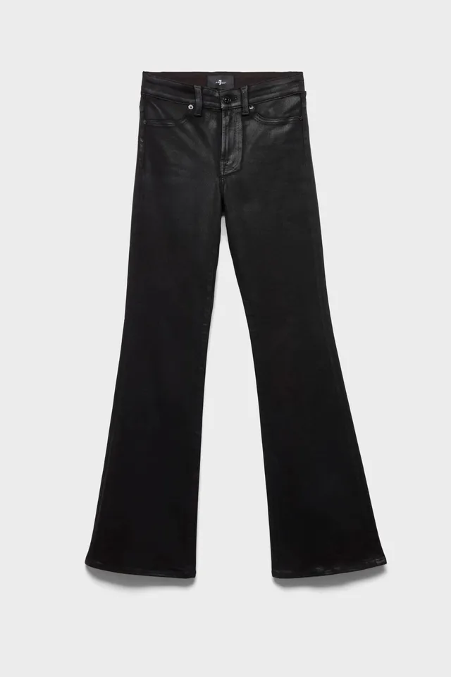 7-for-all-mankind-leggy-bootcut-coated-jeans-black image 1