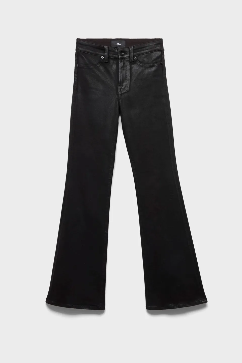 7-for-all-mankind-leggy-bootcut-coated-jeans-black image 1