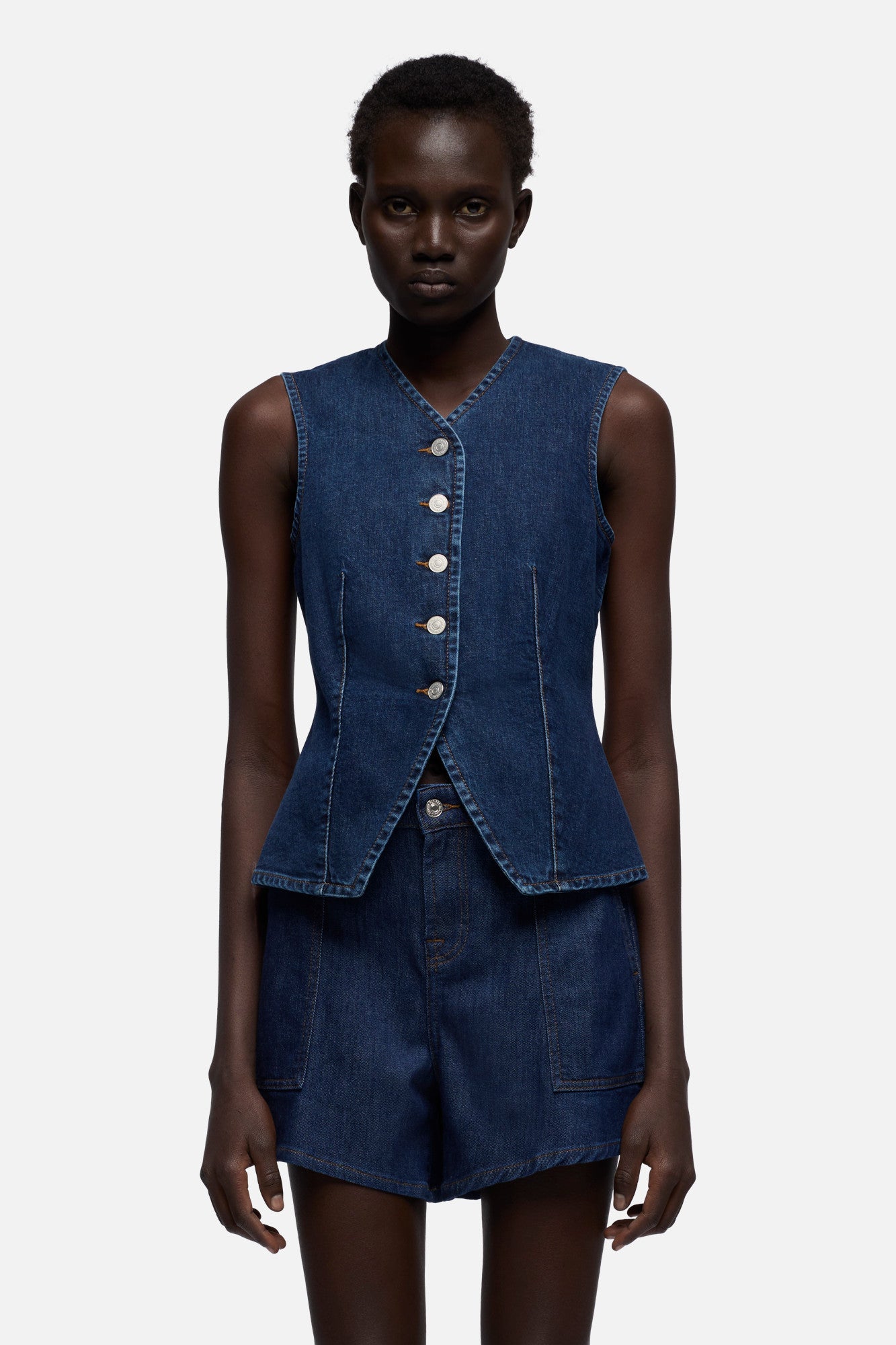 7-for-all-mankind-lady-vest-comfort-indiglow-denim-weste-damen image 3