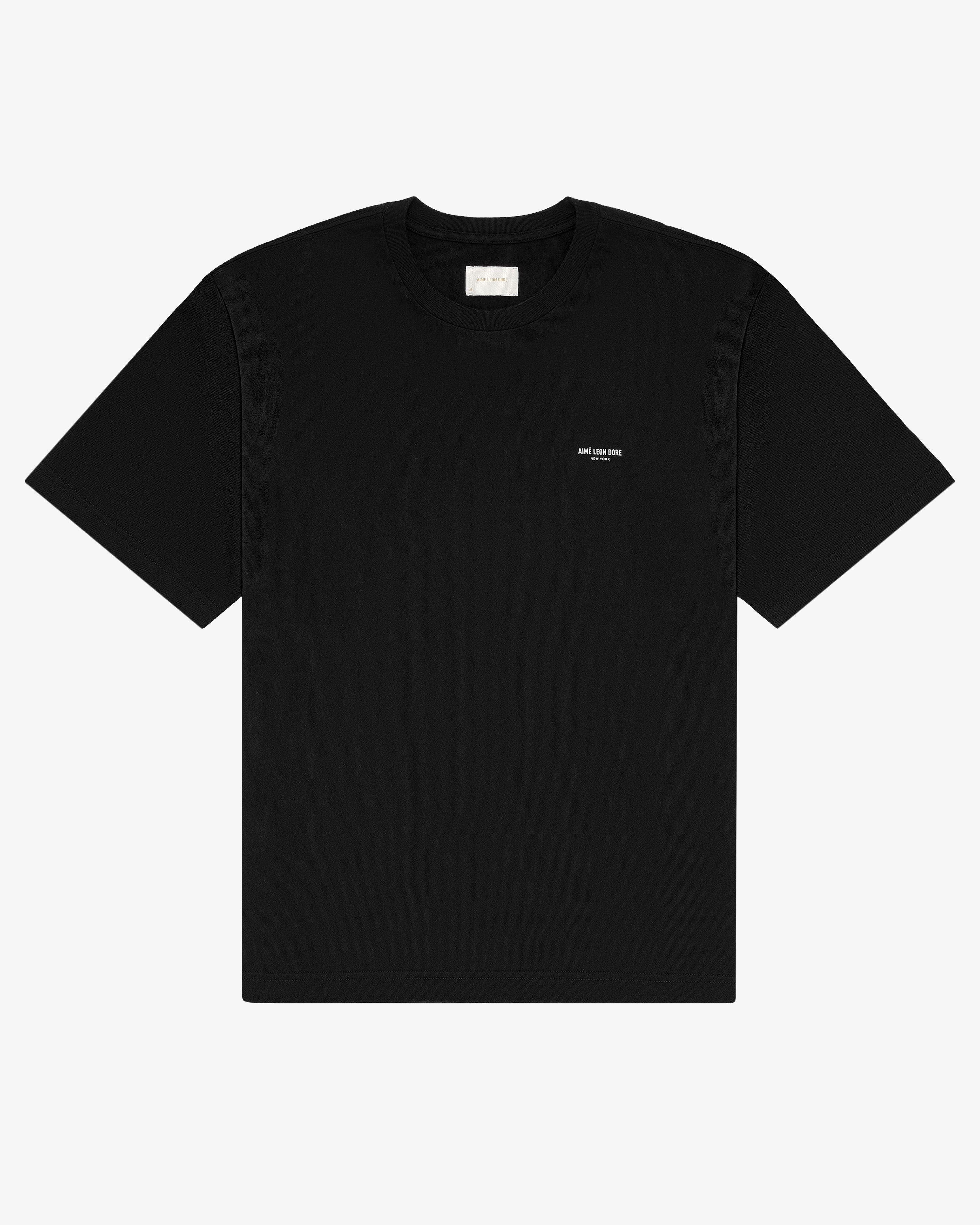 aim-leon-dore-micro-logo-tee-t-shirt-schwarz-boxy-fit image 2