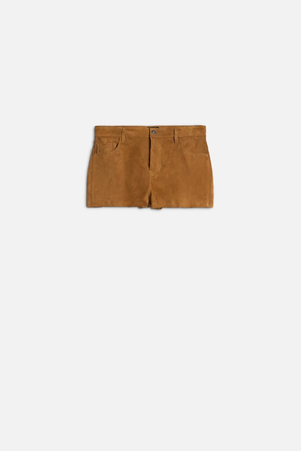 7-for-all-mankind-shorts-suede-caramel-aus-italienischem-veloursleder image 1