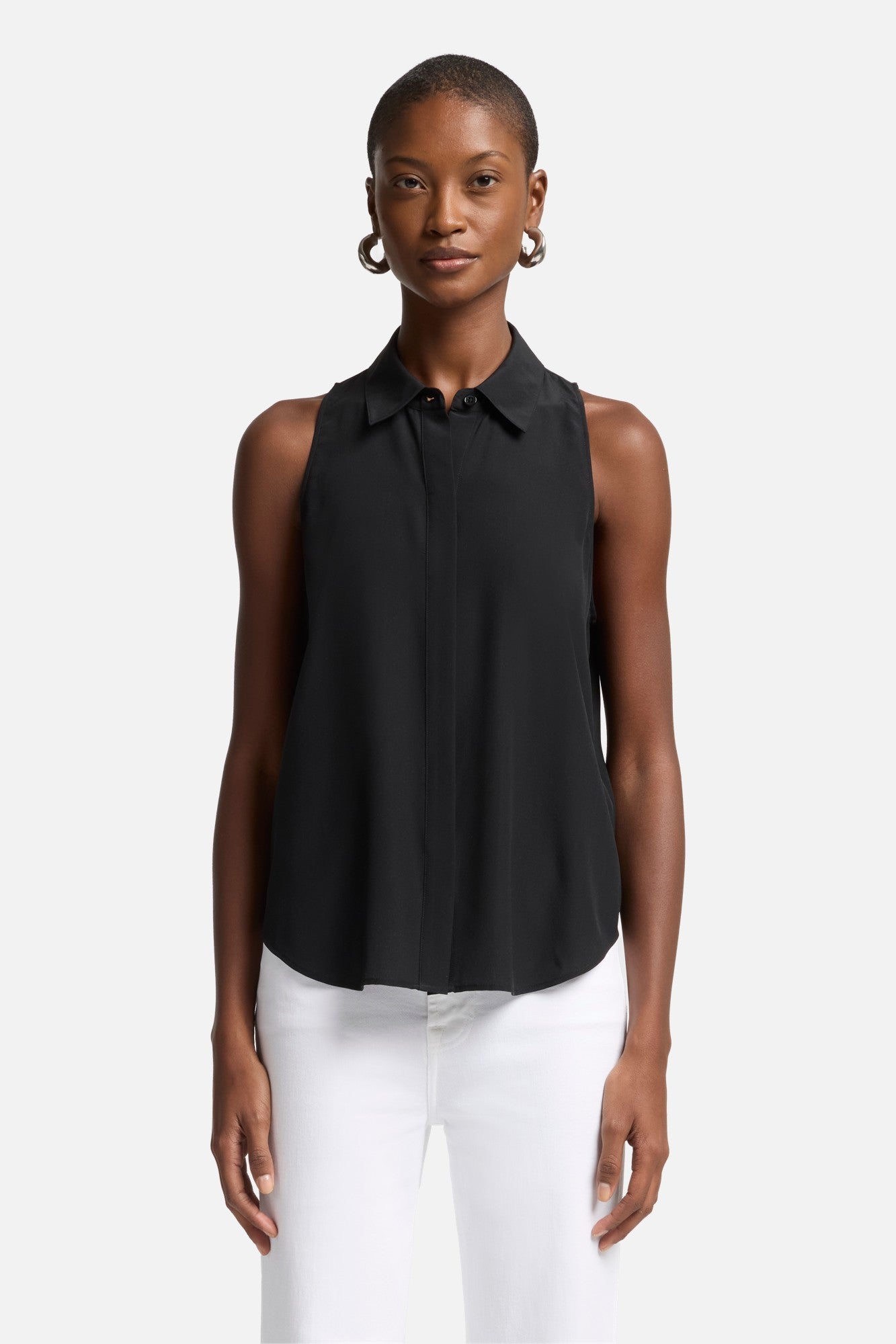 7-for-all-mankind-rmellose-seiden-bluse-schwarz image 3