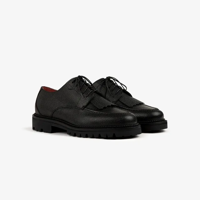 aim-leon-dore-leather-lug-sole-derby-lederschuhe-schwarz image 1