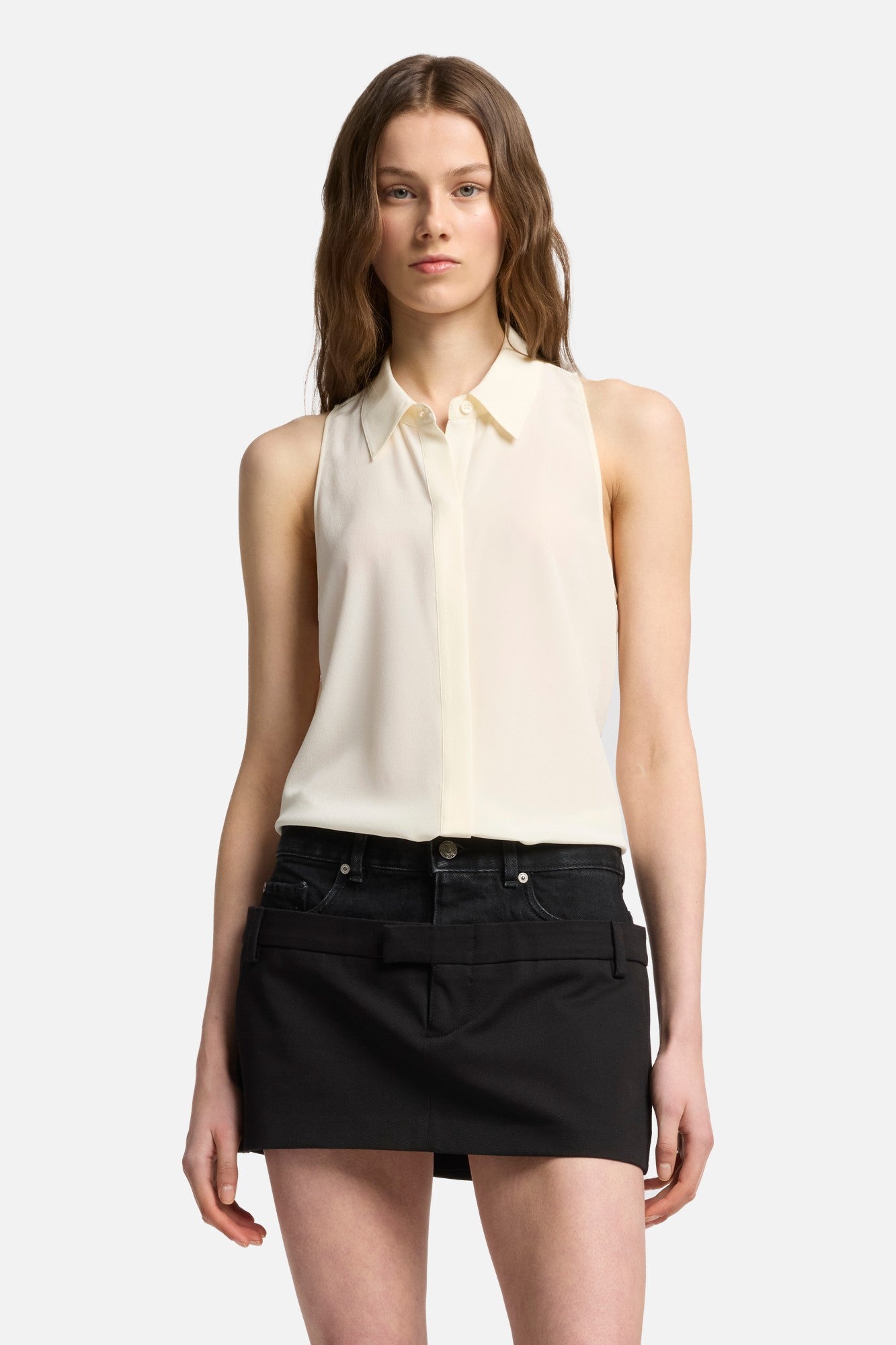 7-for-all-mankind-rmellose-seiden-bluse-ivory-damen image 3
