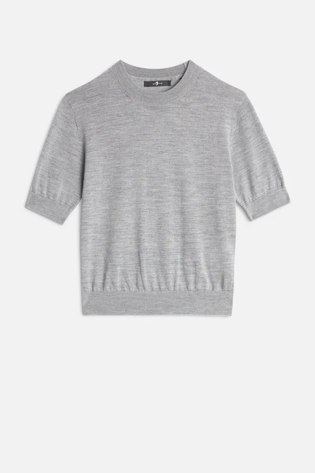7-for-all-mankind-wool-short-sleeve-sweater-slate-damen image 1