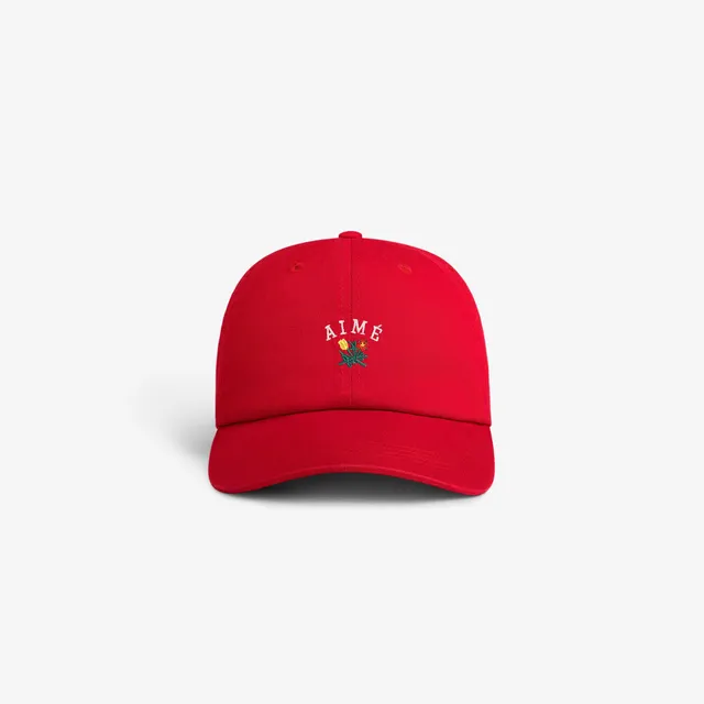 aim-leon-dore-crest-logo-cap-rot-aus-twill image 1