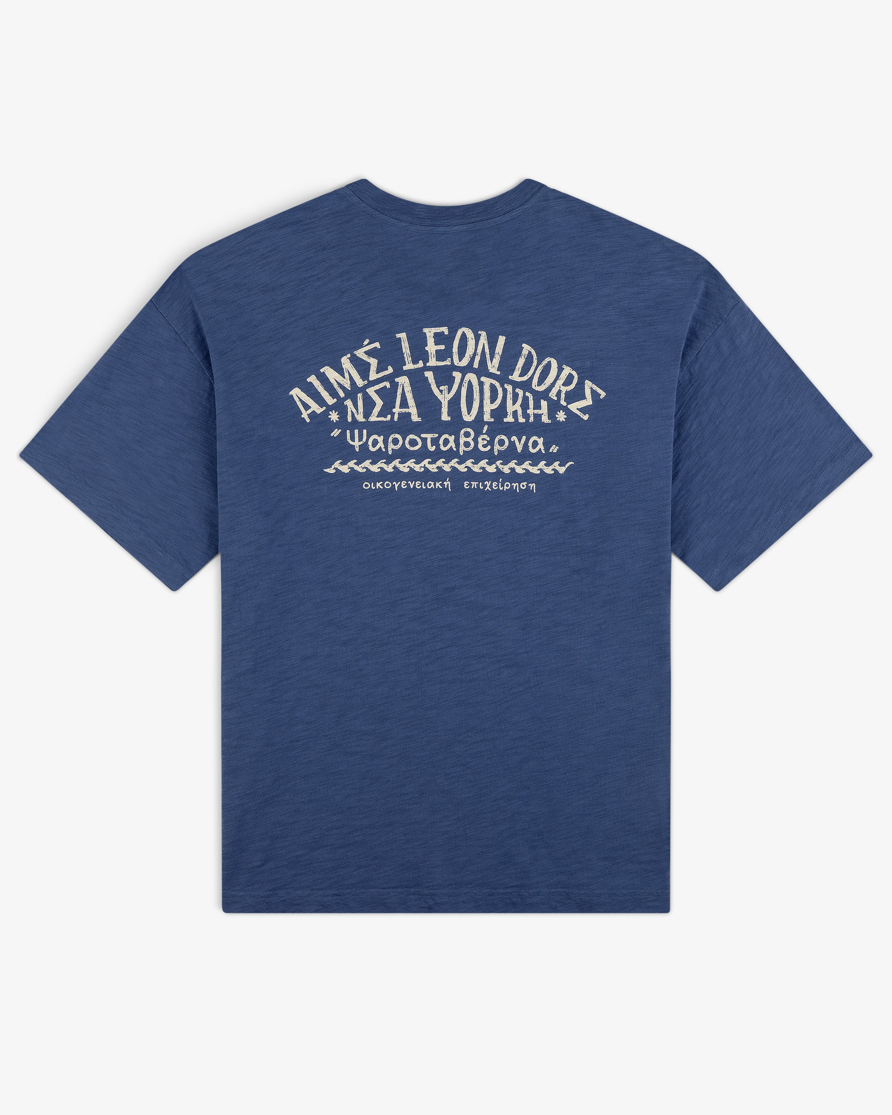 aim-leon-dore-taverna-t-shirt-boxy-fit-blau image 2
