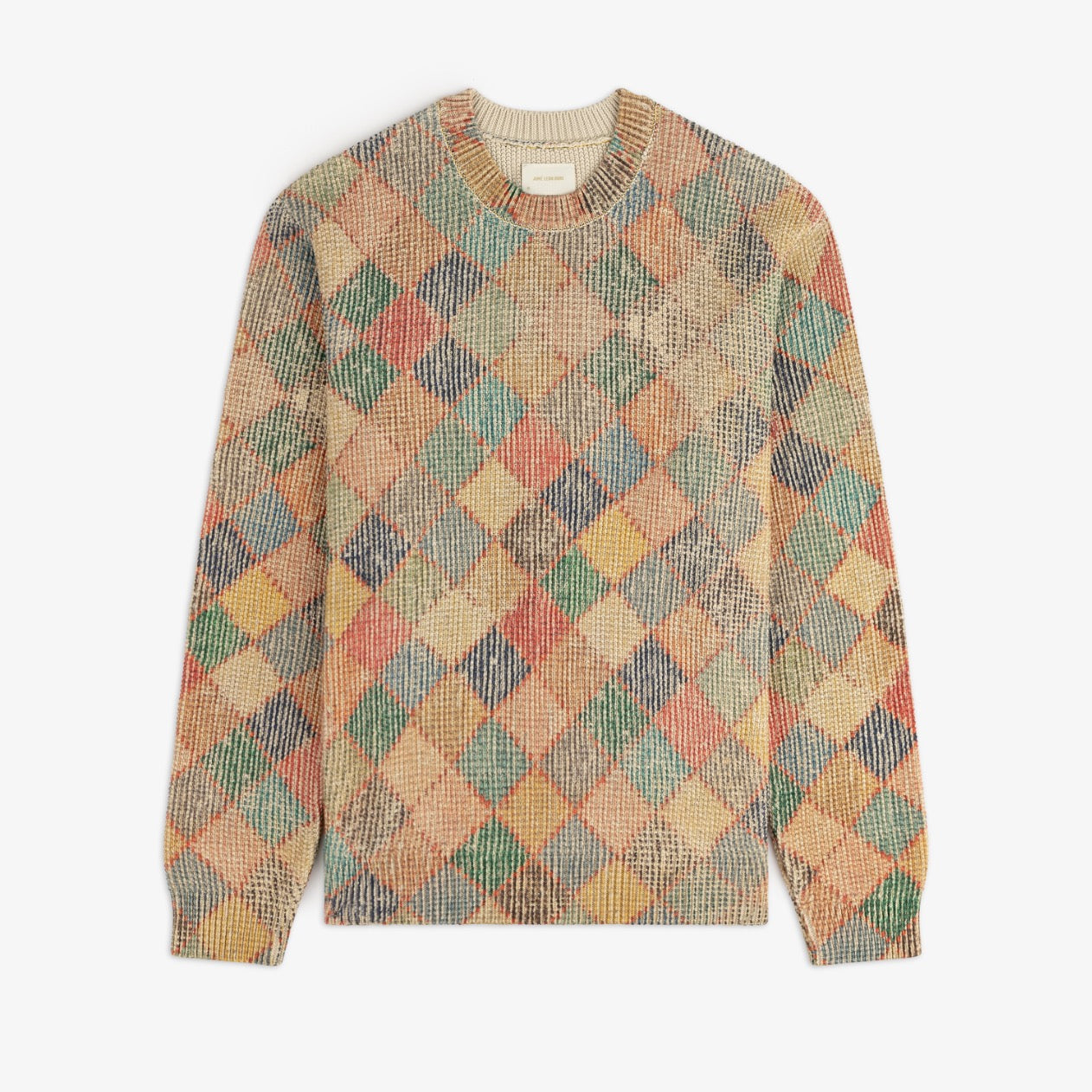 aim-leon-dore-kilim-argyle-crewneck-pullover-multicolor image 1