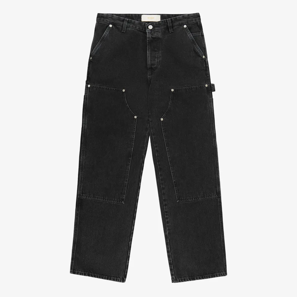 aim-leon-dore-denim-carpenter-pant-schwarz-handwerker-jeans image 1