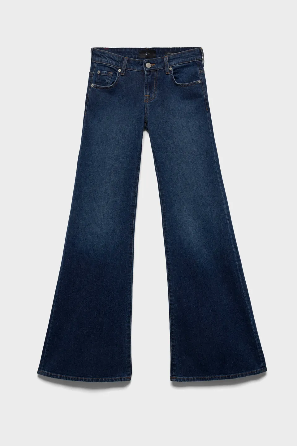 7-for-all-mankind-low-flare-denim-jeans-indiglow image 1