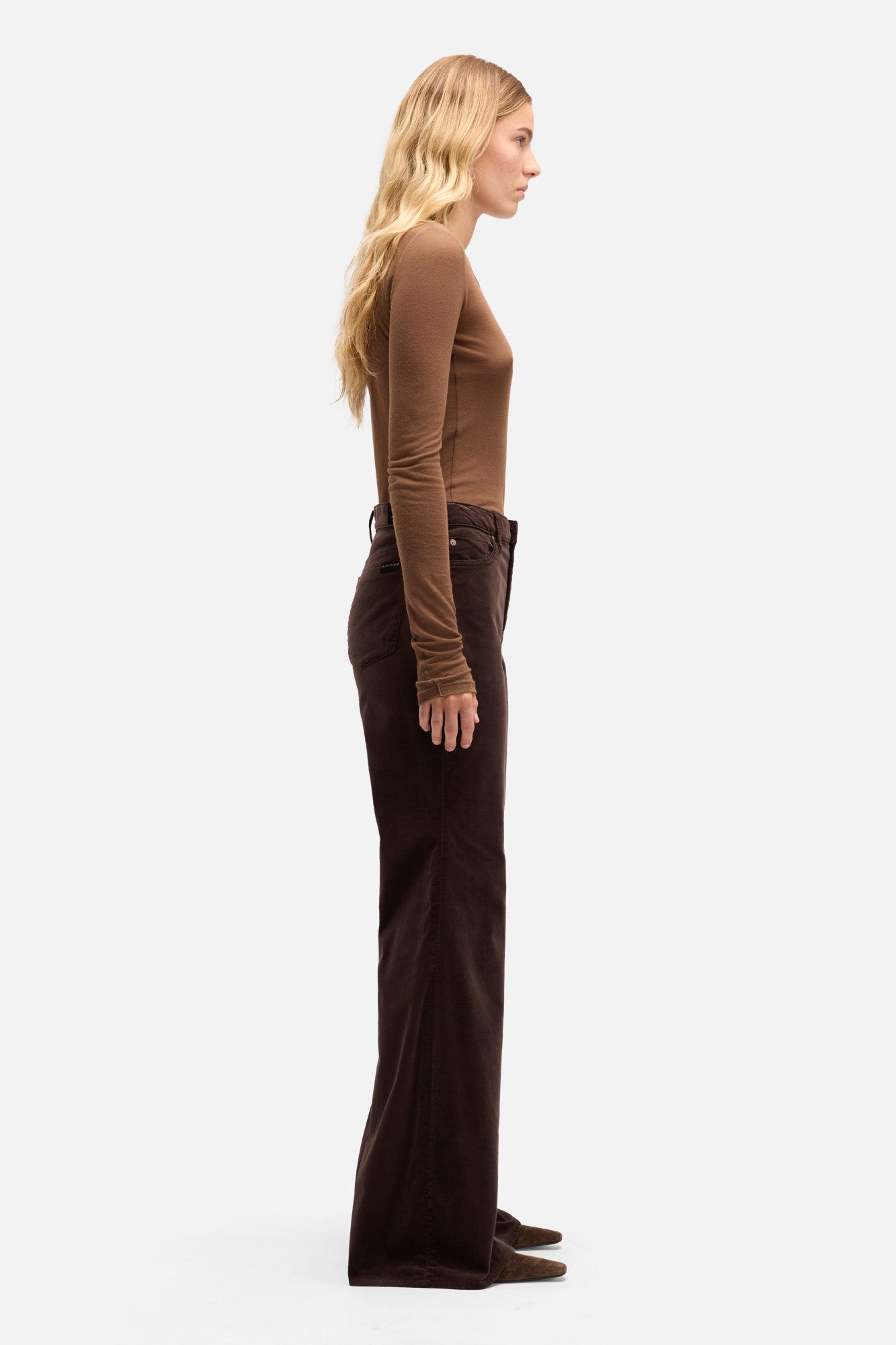 7-for-all-mankind-retro-flare-hose-damen-velvet-chocolate-braun image 6