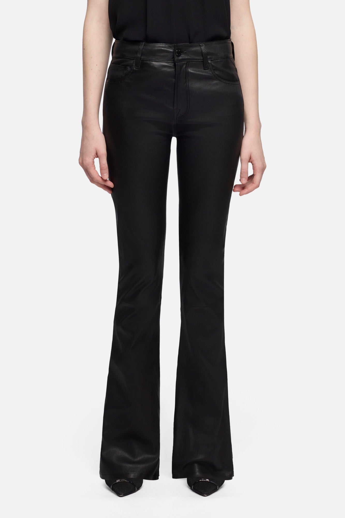 7-for-all-mankind-tailorless-bootcut-lederhose-schwarz image 3