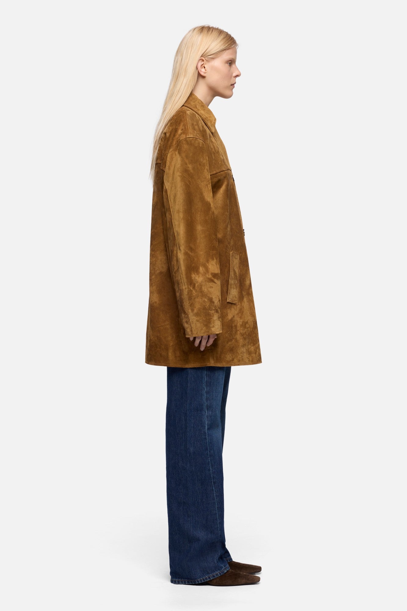 7-for-all-mankind-long-jacket-aus-suede-in-tobacco image 6