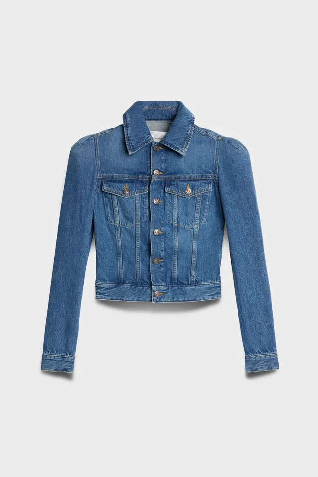 7-for-all-mankind-puff-sleeve-trucker-jacket-damen-jeansjacke-denim-midtown image 1