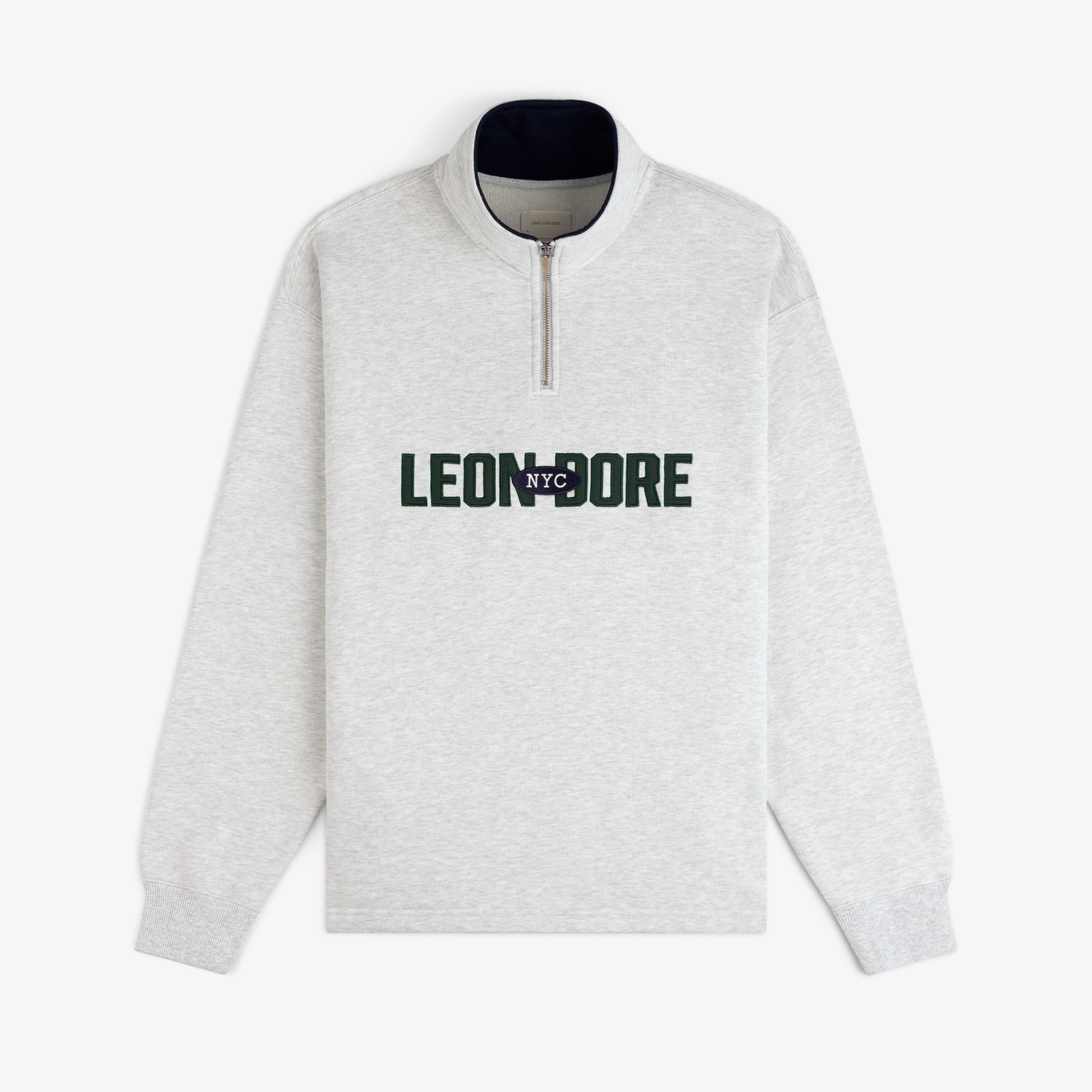aim-leon-dore-souvenir-quarter-zip-sweatshirt-grau image 1