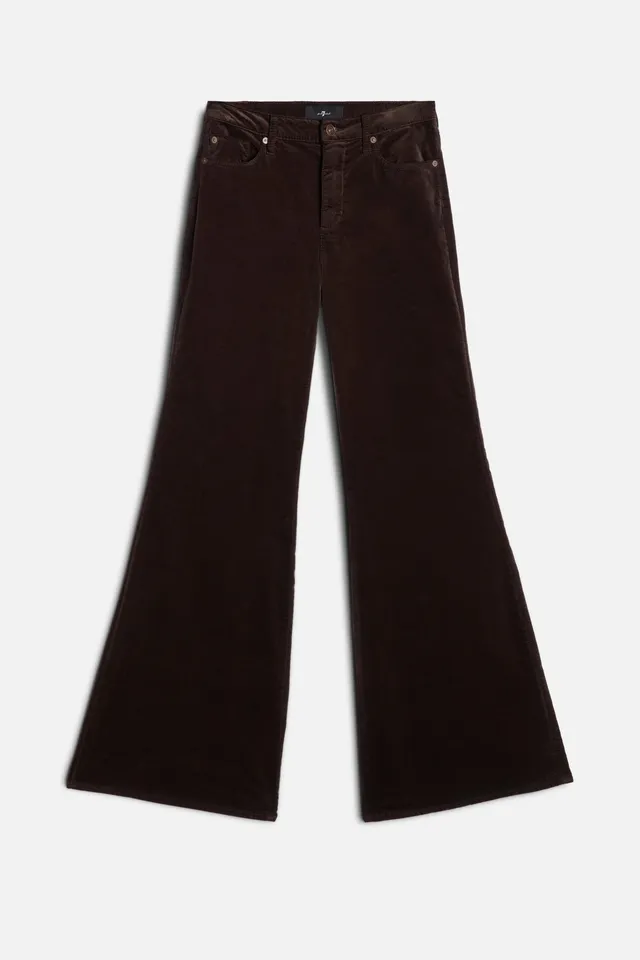 7-for-all-mankind-retro-flare-hose-damen-velvet-chocolate-braun image 1