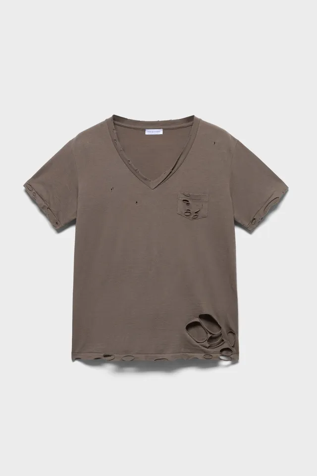 7-for-all-mankind-v-neck-pocket-tee-jersey-army-unisex image 1