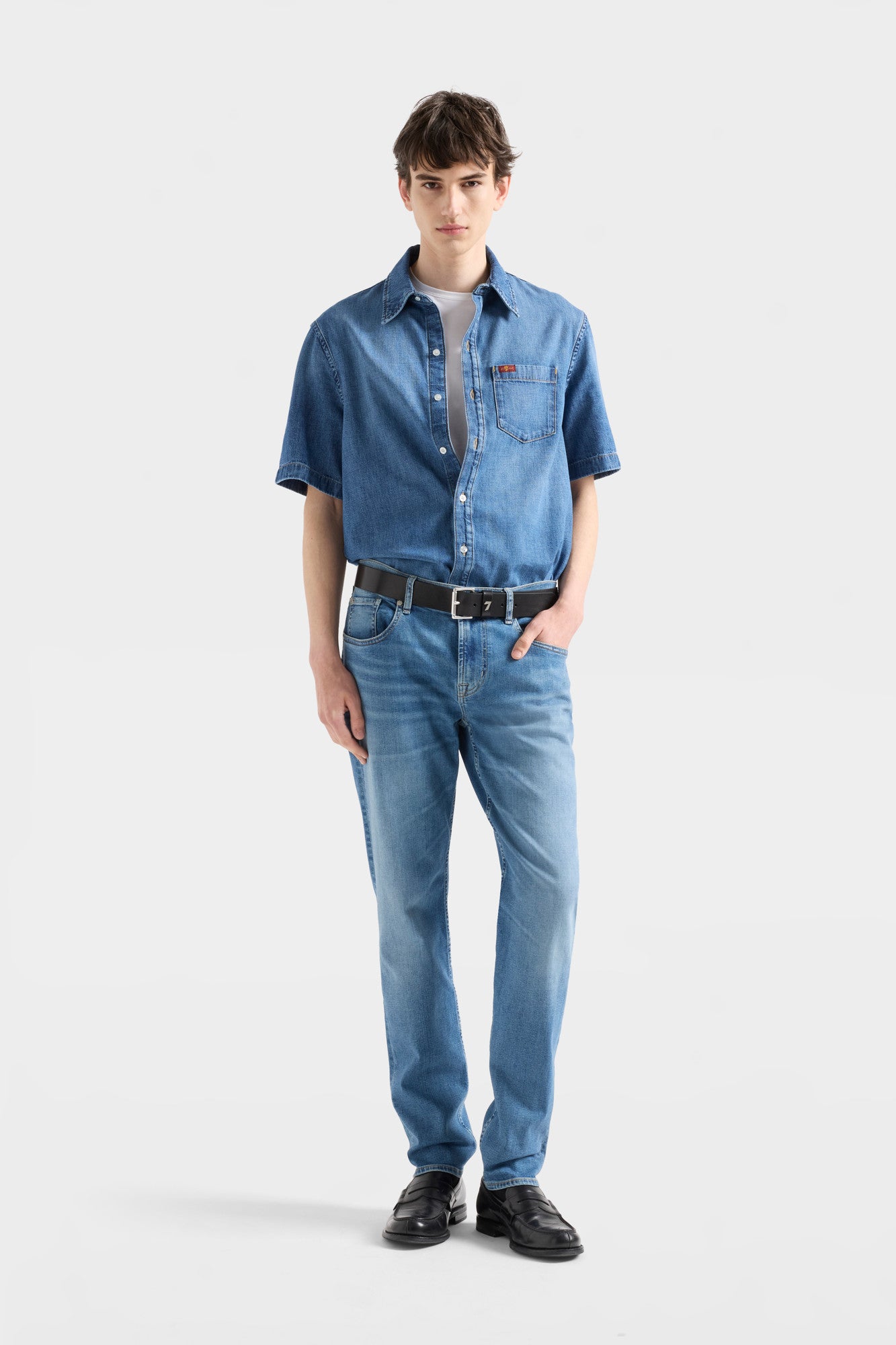 7-for-all-mankind-short-sleeve-regular-shirt-denim-canyon-herren-hemd image 2