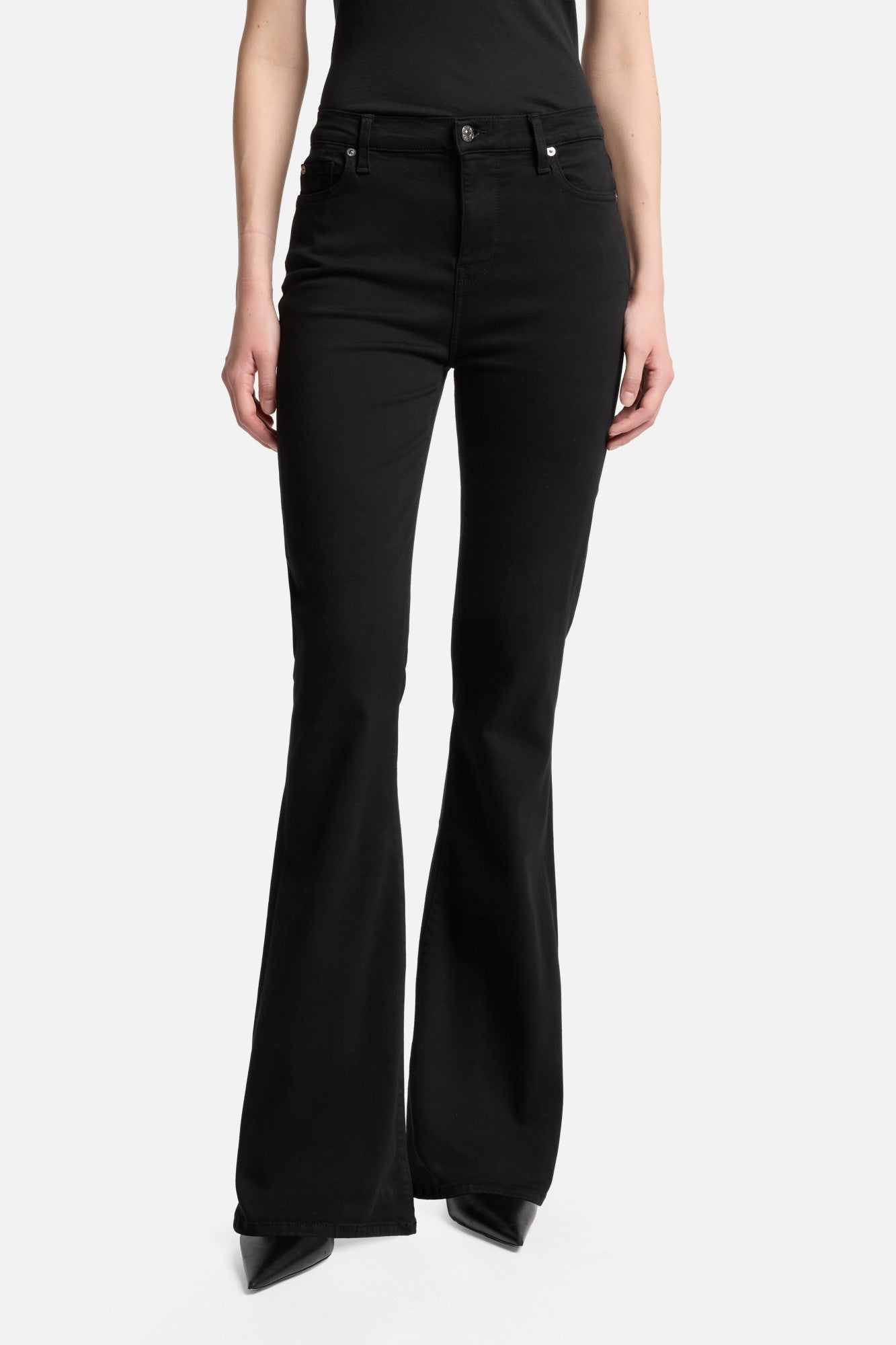 7-for-all-mankind-slim-illusion-high-waist-ali-flare-jeans-schwarz image 3