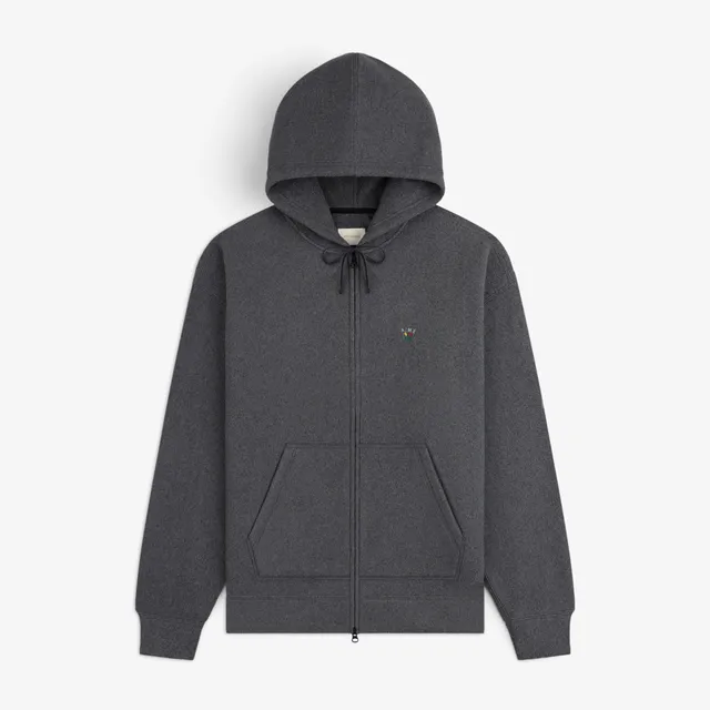 aim-leon-dore-crest-fleece-full-zip-hoodie-grau image 1