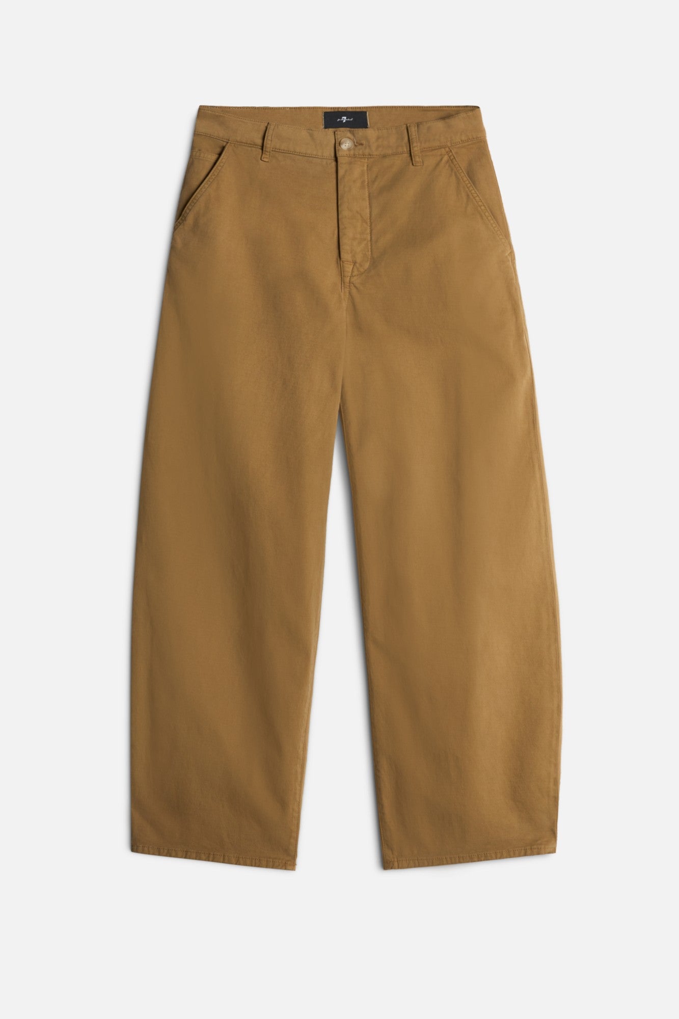 7-for-all-mankind-comfort-twill-bonnie-barrel-leg-hose-in-sand-storm image 1