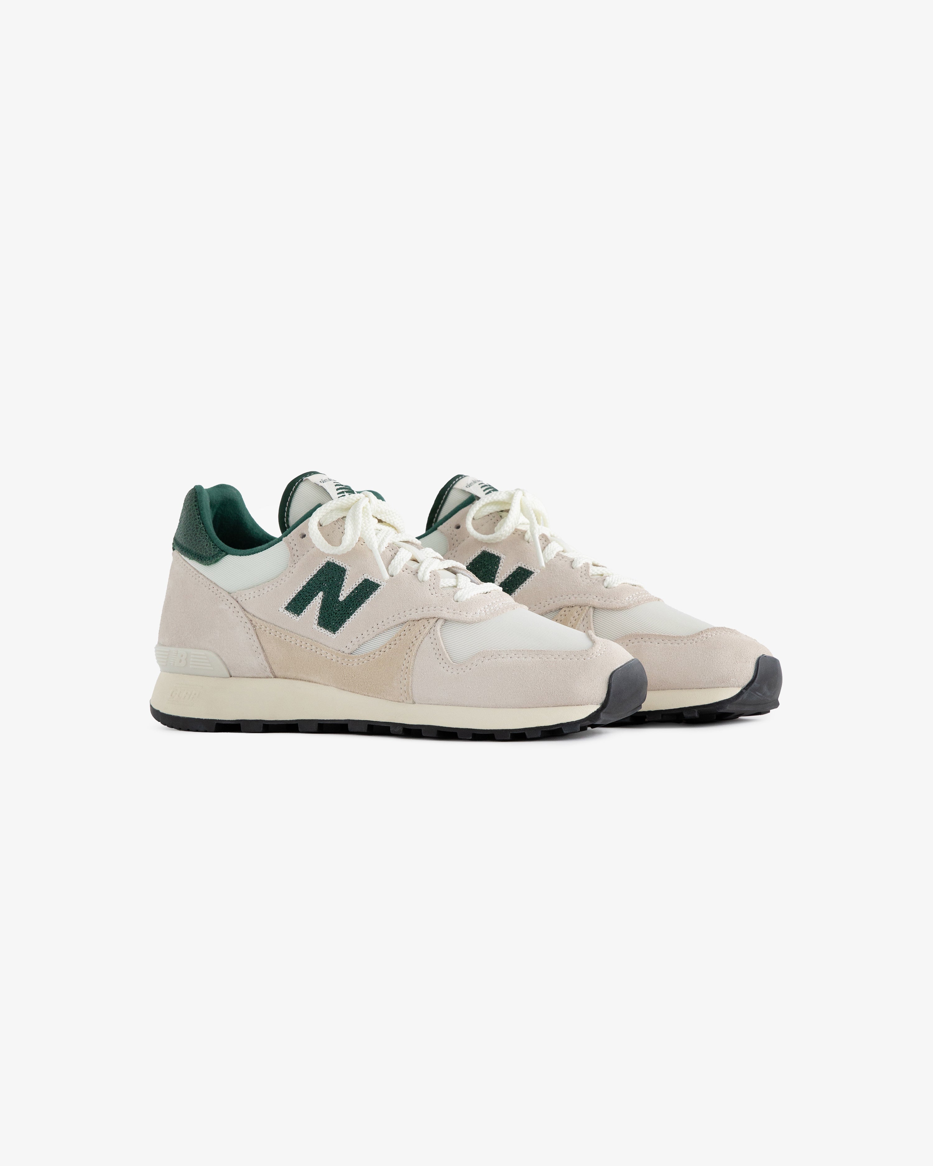 aim-leon-dore-ald-new-balance-475-green-sneaker-aus-suede-mesh image 2